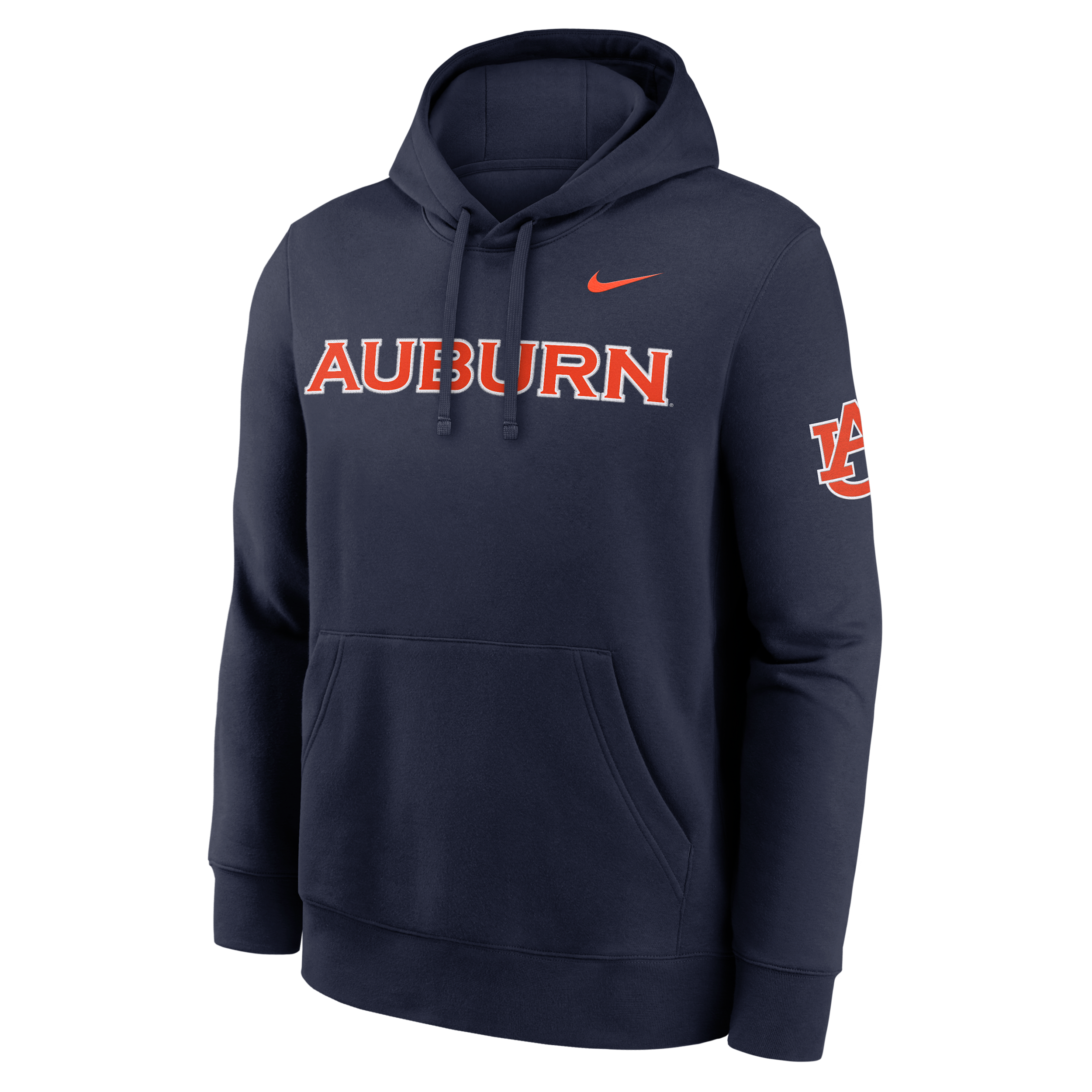 Auburn Sideline Club Nike Men's College Pullover Hoodie in Blue | MKDK41SAUN-TVV
