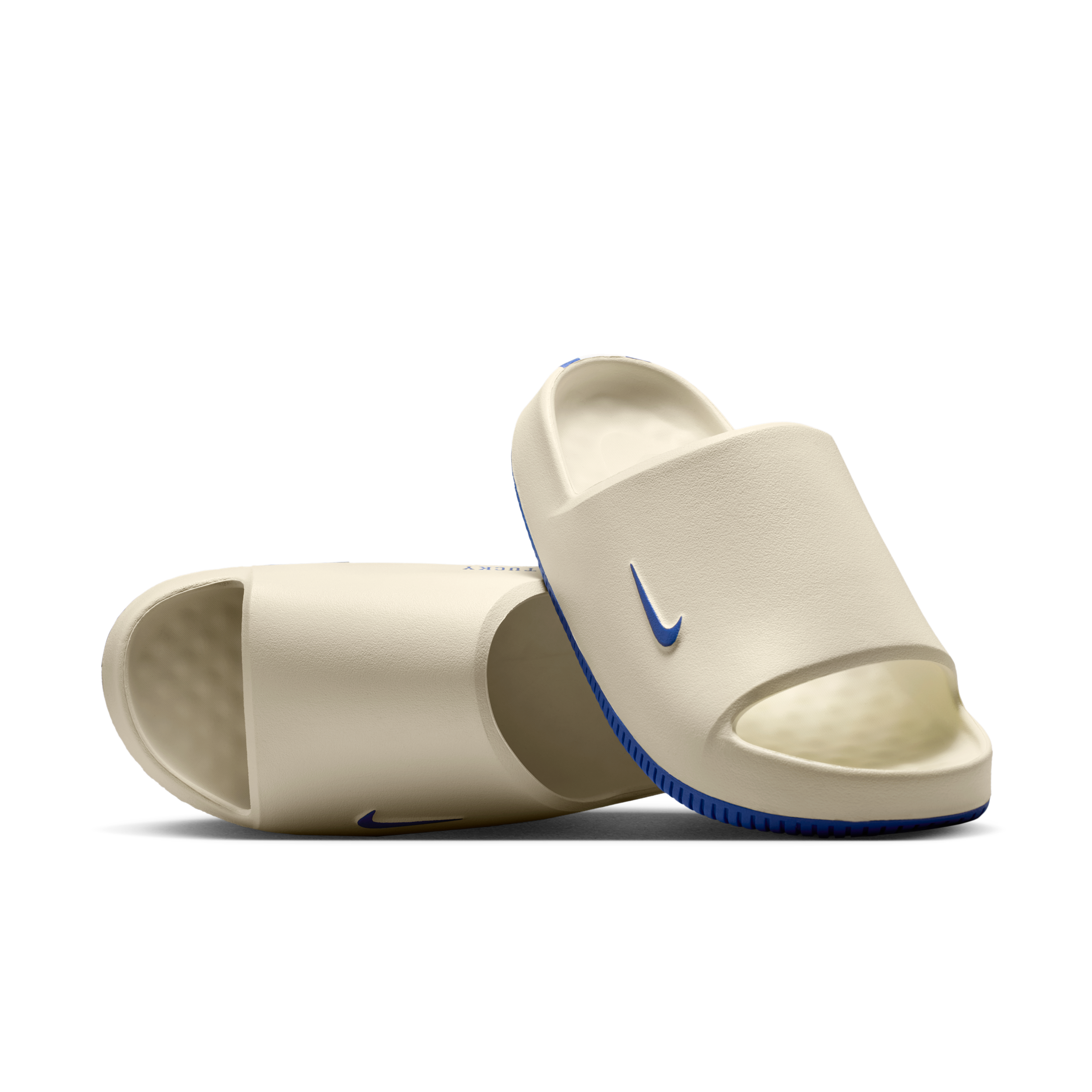 Nike Men's Calm (Kentucky) College Slides in White | IM3251-100