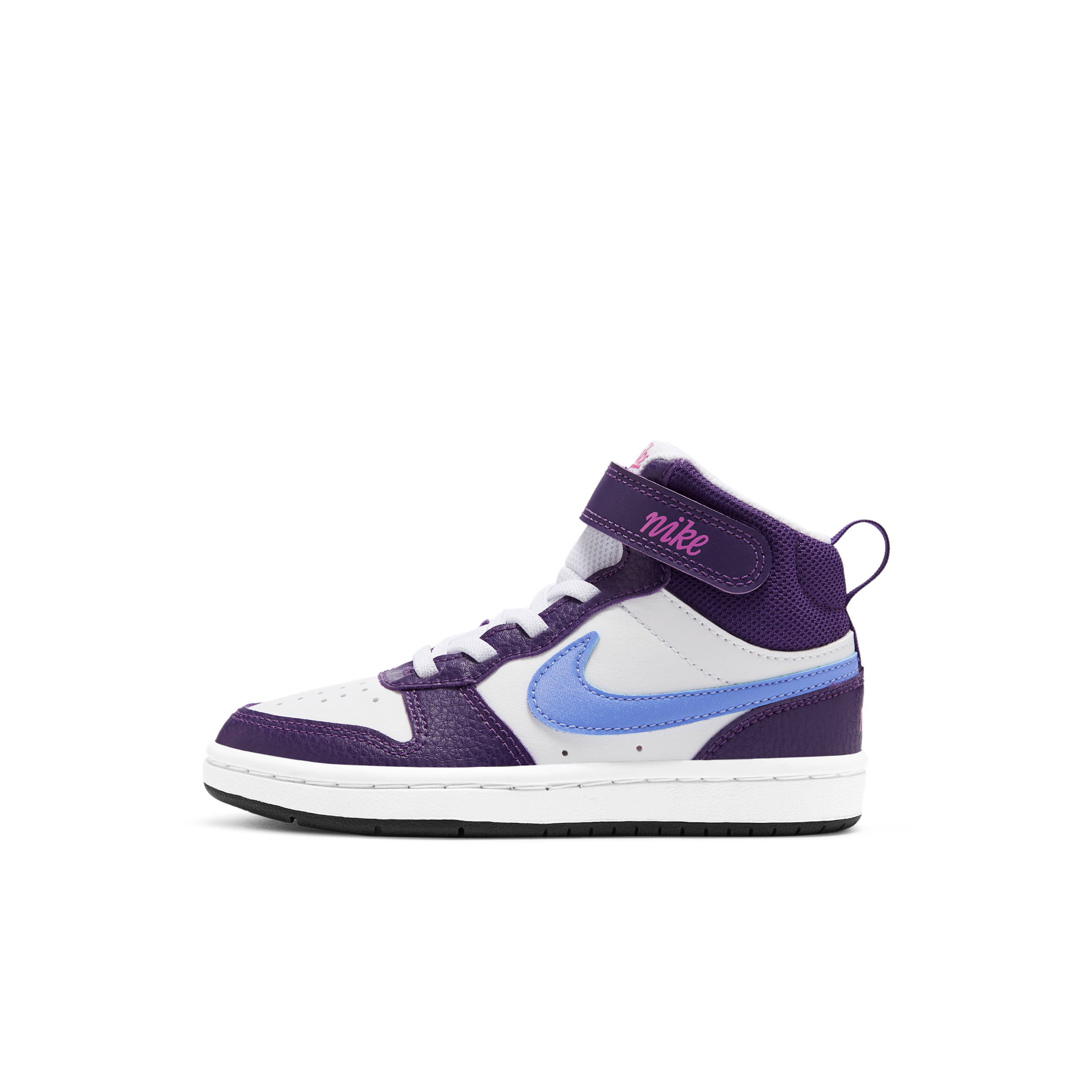 Nike Court Borough Mid 2 Little Kids' Shoes in White | CD7783-106