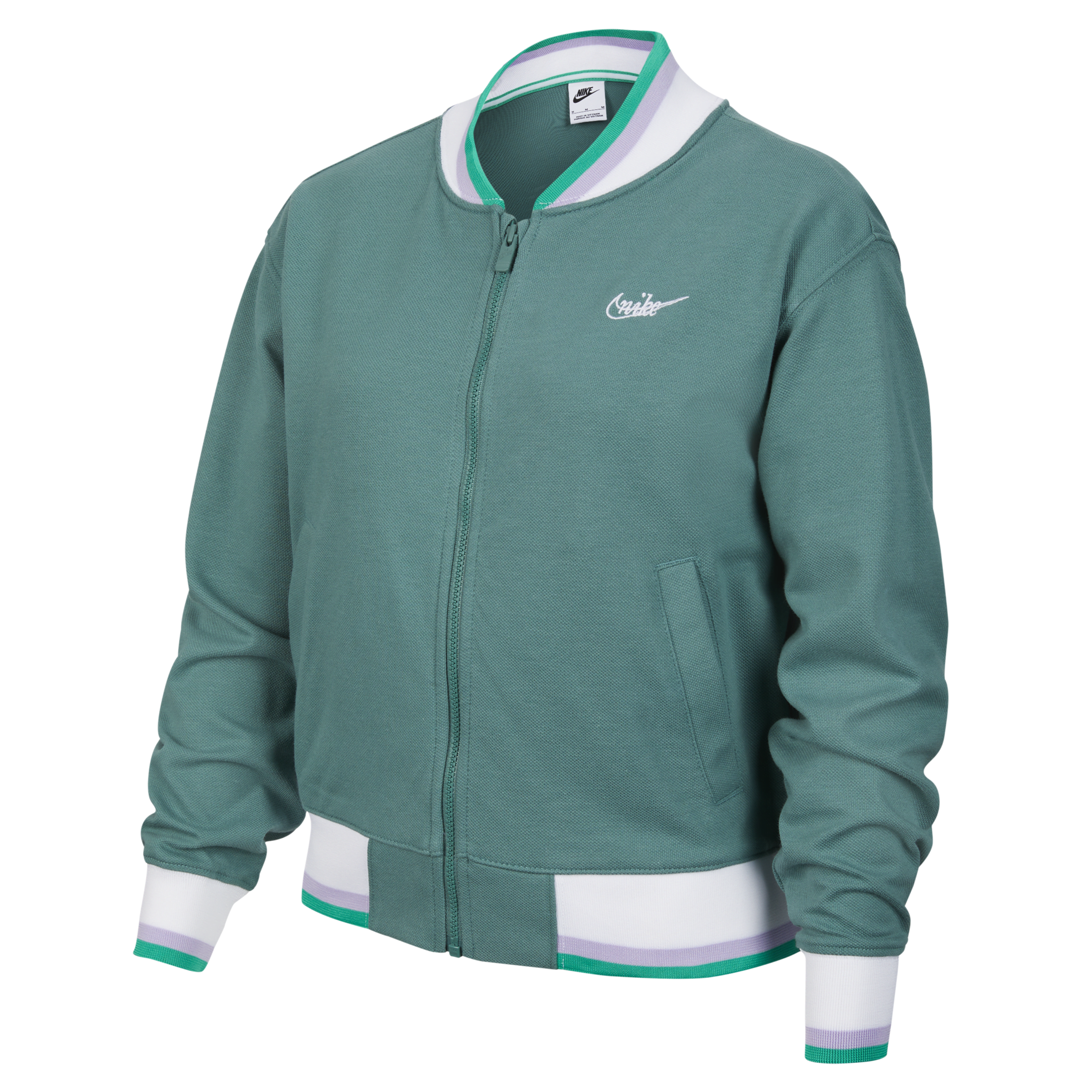 Shop Nike Women's  Sportswear Girls' Jacket In Green