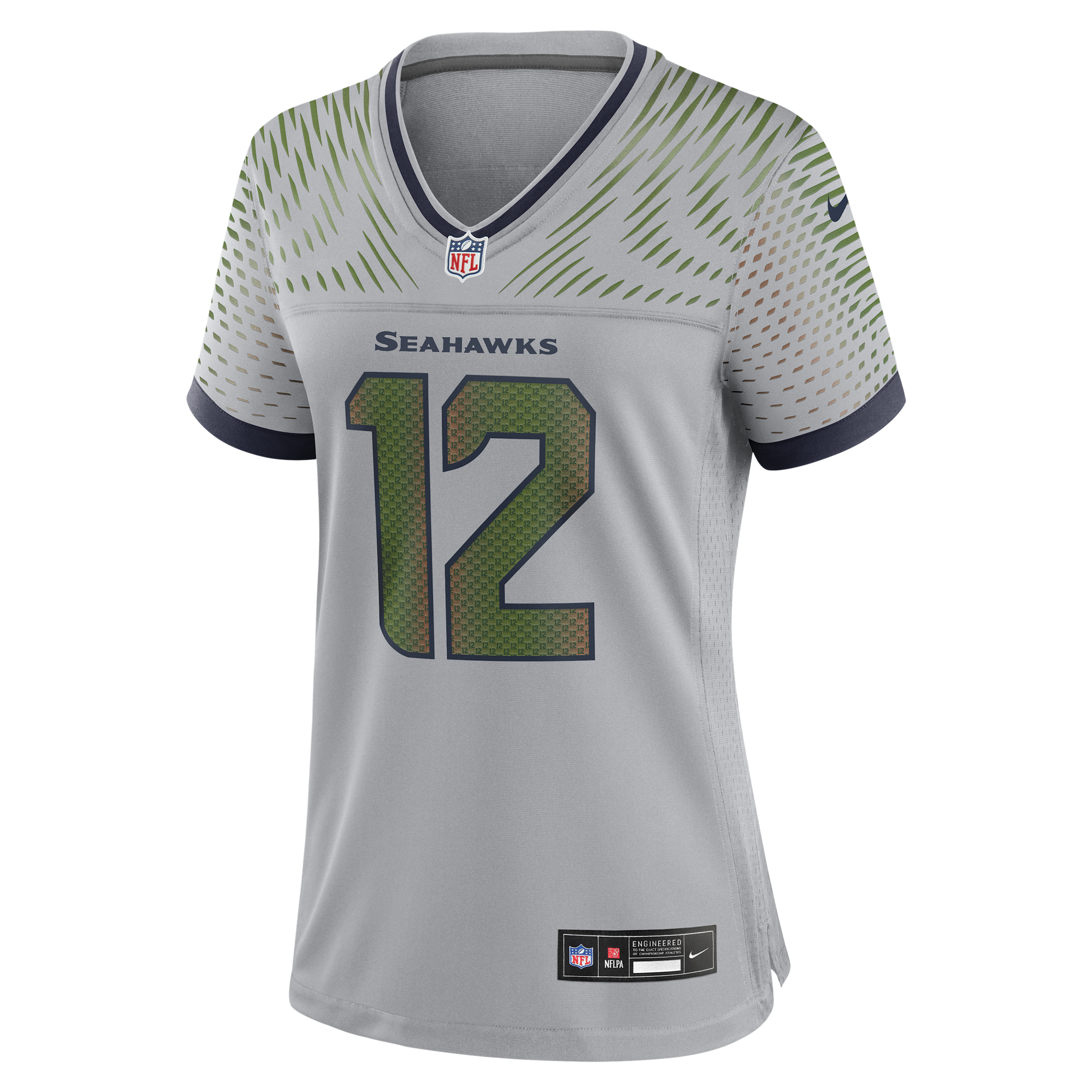 Nike 12s Seattle Seahawks Rivalries Collection Womenâs  Women's Nfl Game Jersey In Gray