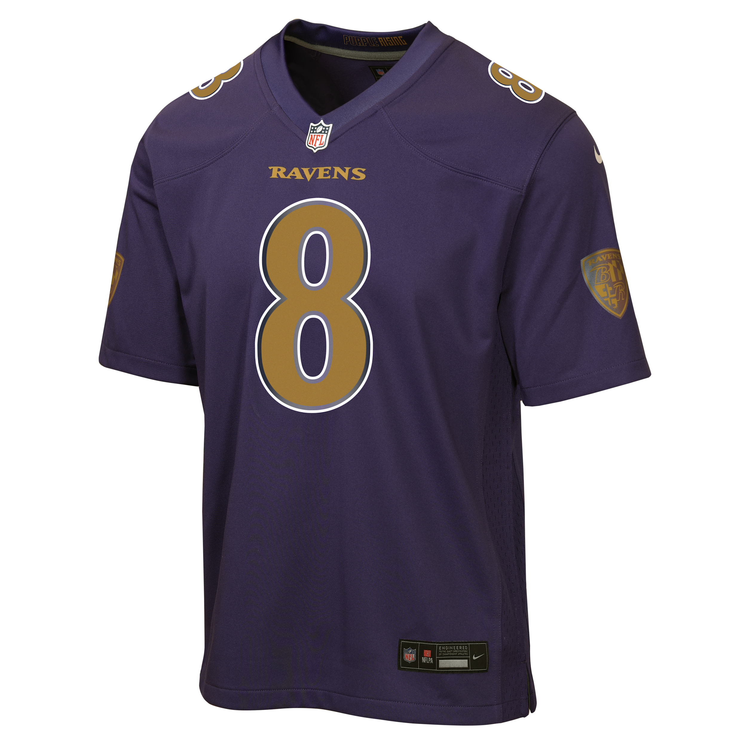 Nike Big Boys and Girls Lamar Jackson Purple Baltimore Ravens Alternate 2 Game Jersey - Purple