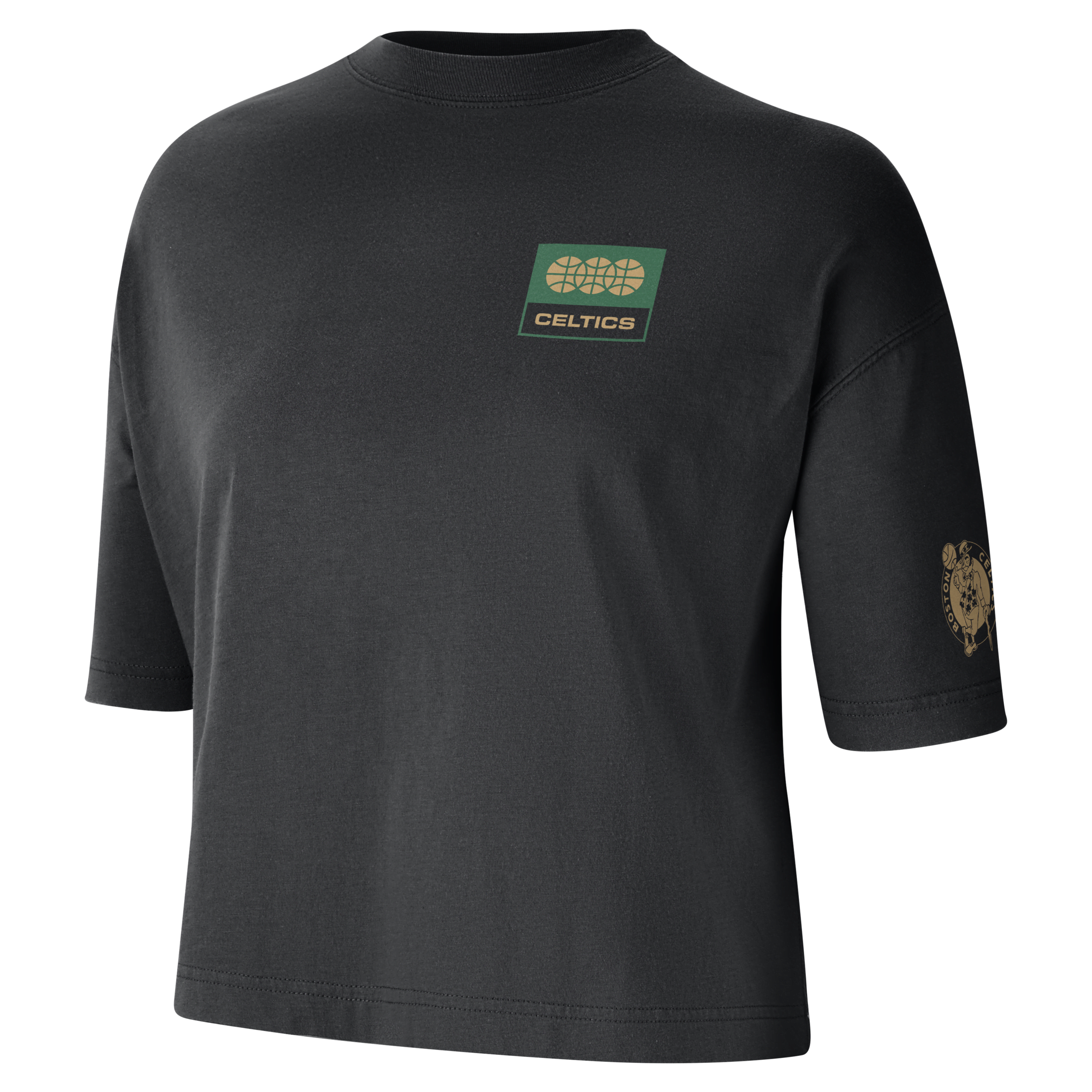 Nike Boston Celtics Essential  Women's Nba Boxy T-shirt In Black