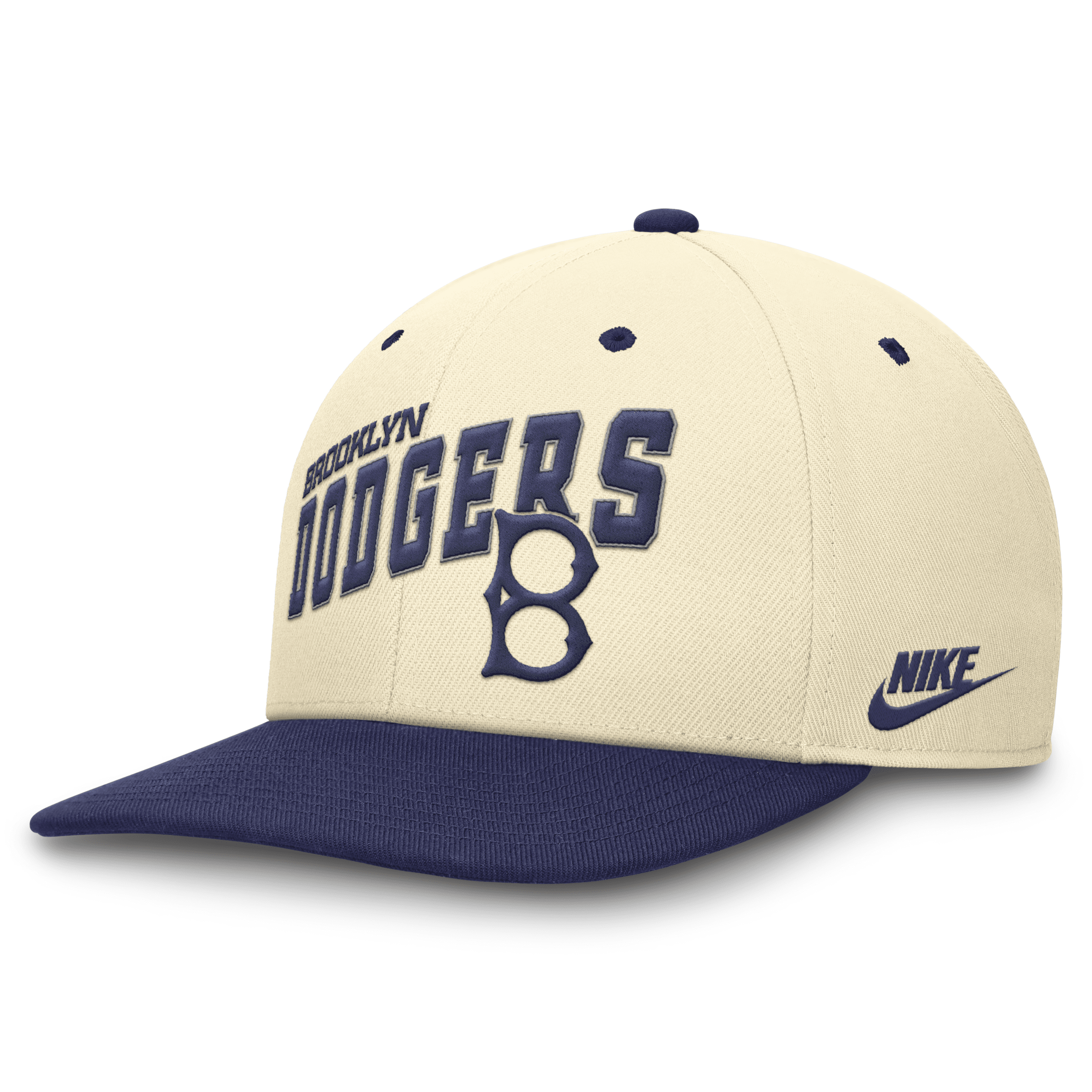 Nike Brooklyn Dodgers Rewind Cooperstown Pro  Men's Dri-fit Mlb Adjustable Hat In Brown