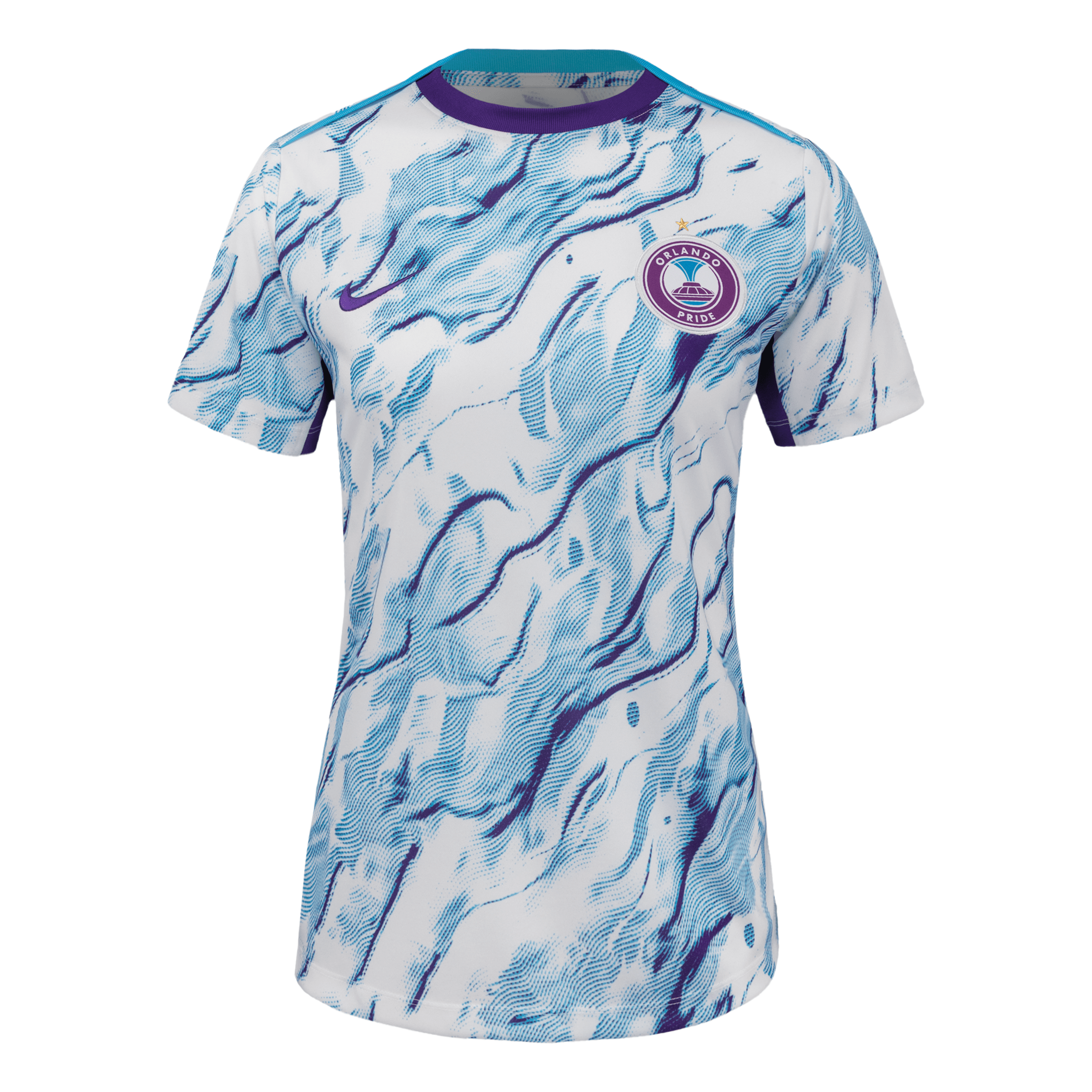 Nike Orlando Pride 2025 Women's Nwsl Short-sleeve Pre-match Top In Purple