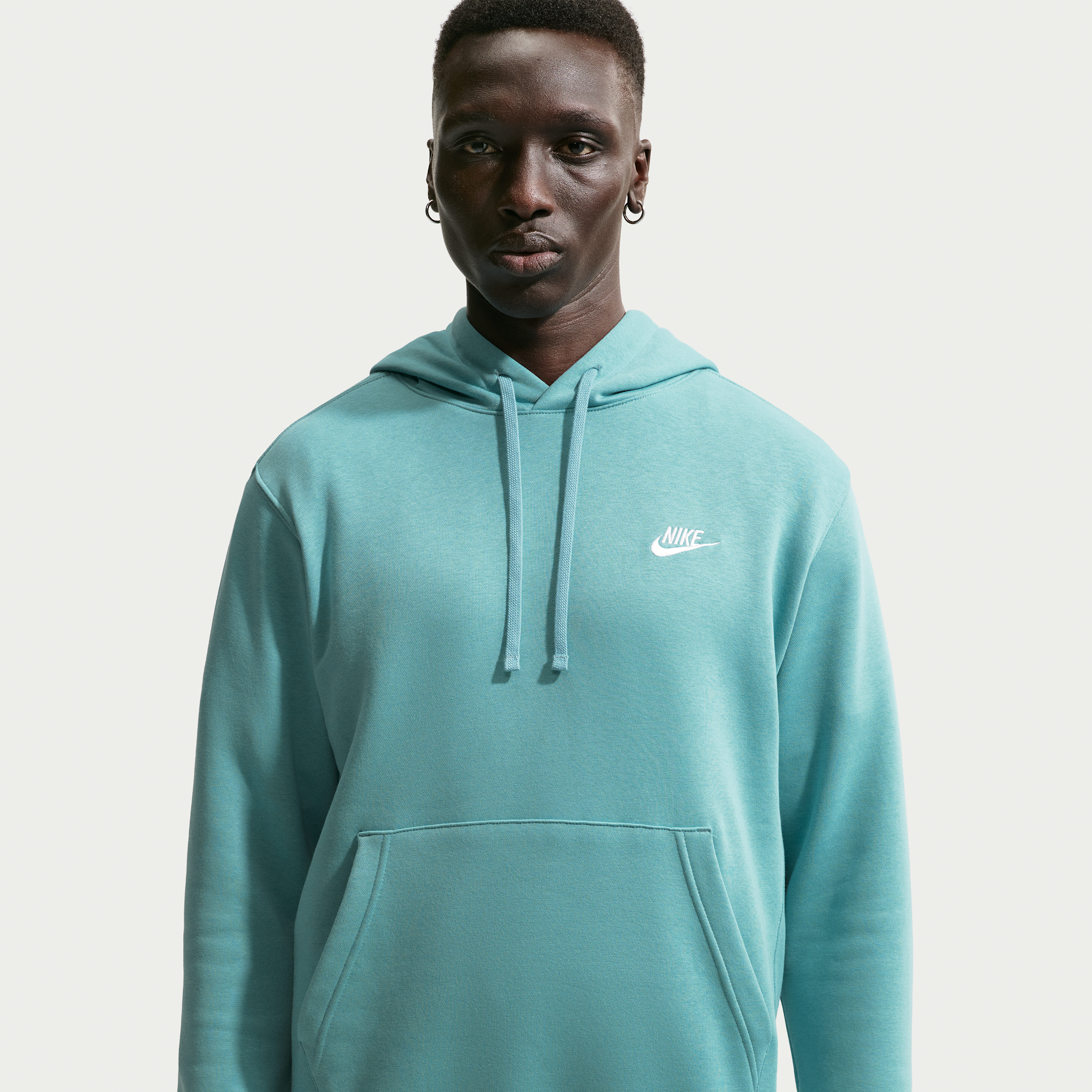 Men's Nike Sportswear Club Fleece Pullover Hoodie in Blue | BV2654-465
