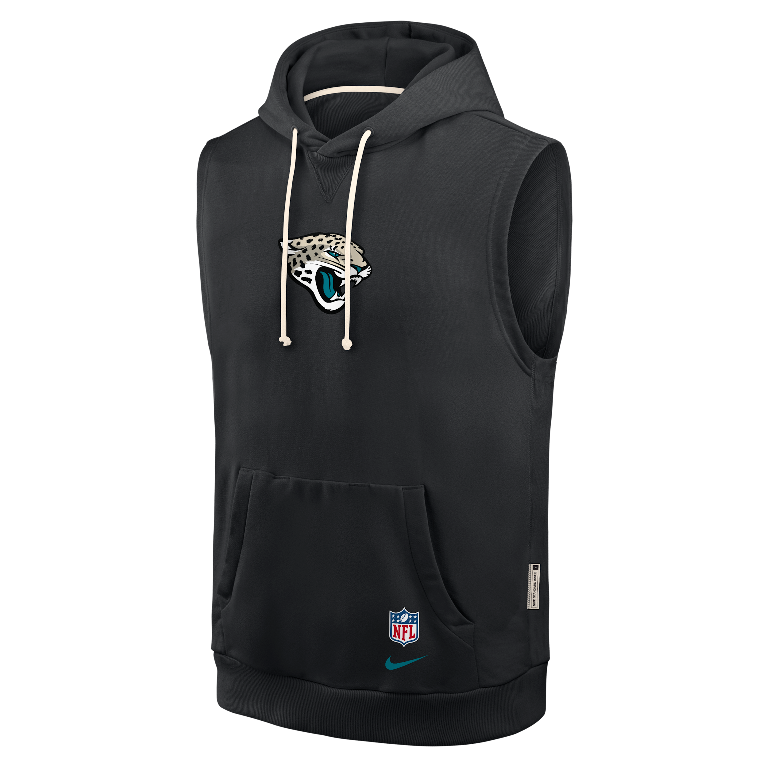Jacksonville Jaguars Rivalries Collection Sideline Nike Men's Dri-FIT NFL Sleeveless Pullover Hoodie in Black | 03B400A9N-F9T