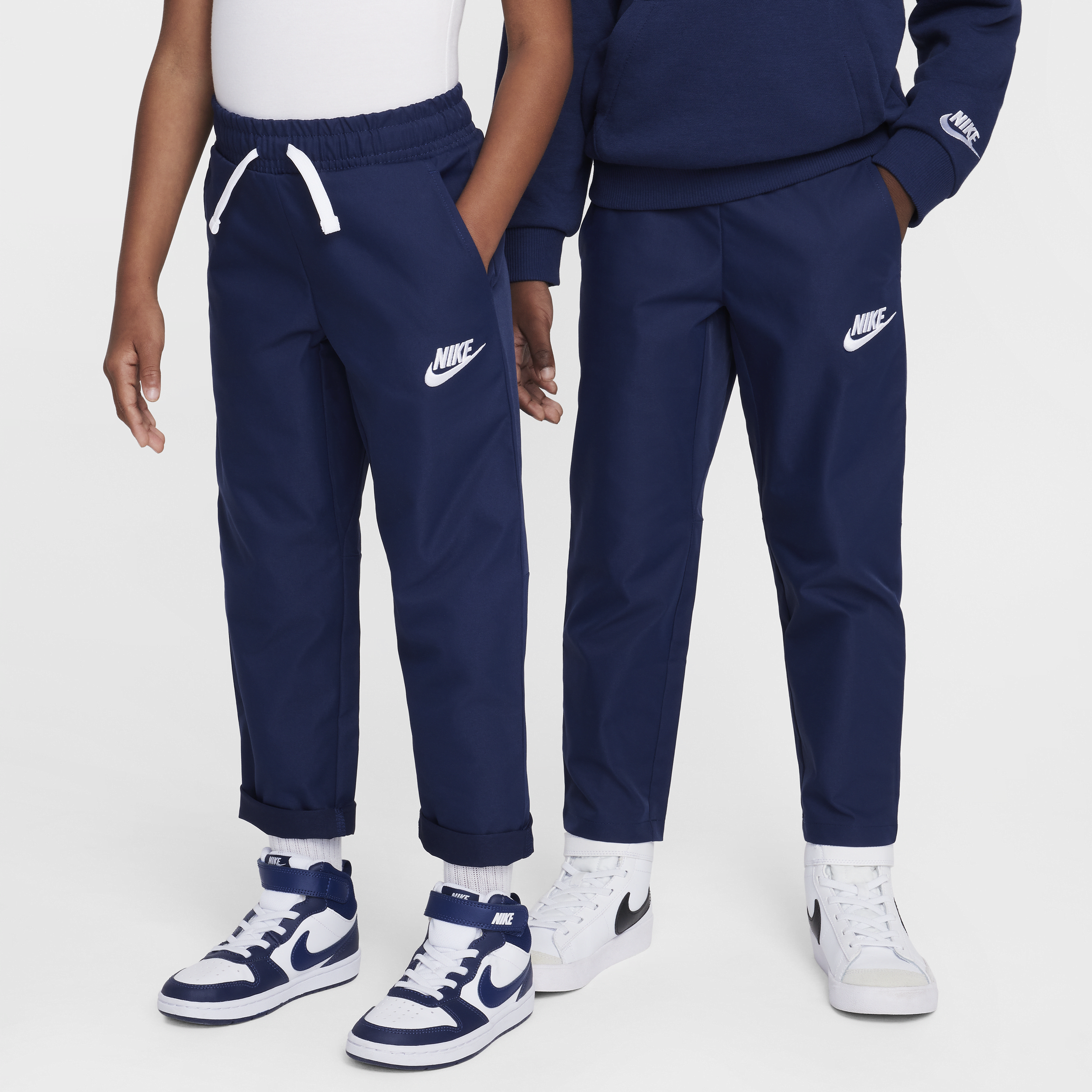 Nike Dri-fit Little Kids' Woven Pants In Blue