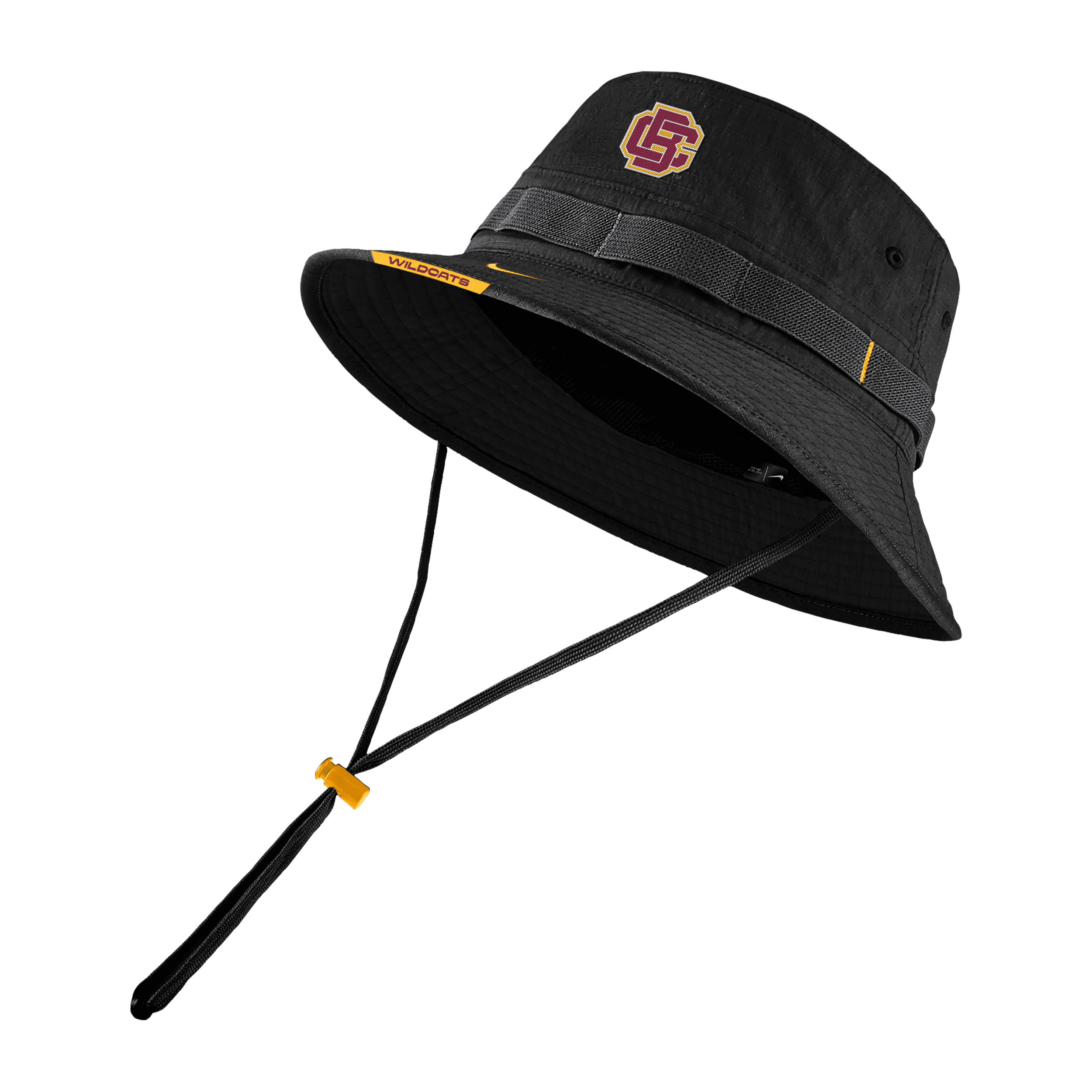 Nike Bethune Cookman  Unisex College Boonie Bucket Hat In Black