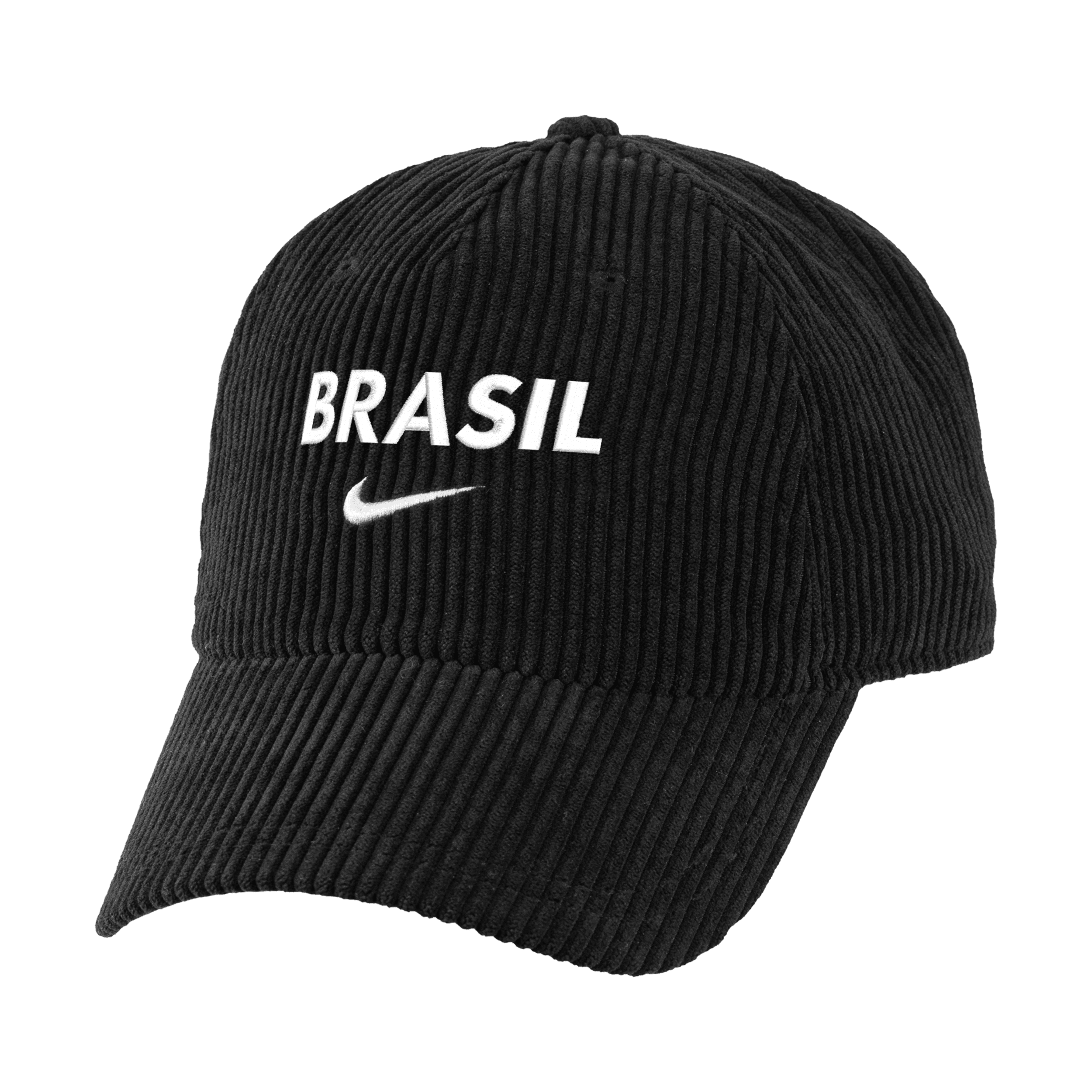Shop Nike Brazil  Unisex Soccer Corduroy Cap In Black