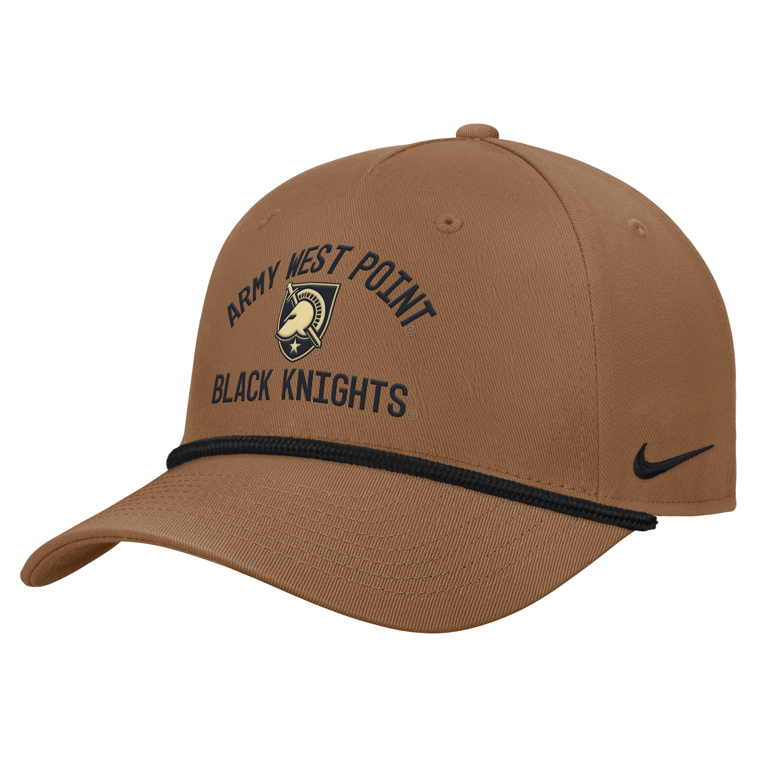 Army 2026 Military Appreciation Rope Rise Nike Men's College Adjustable Hat in Brown | C16829C750USMA-ALB