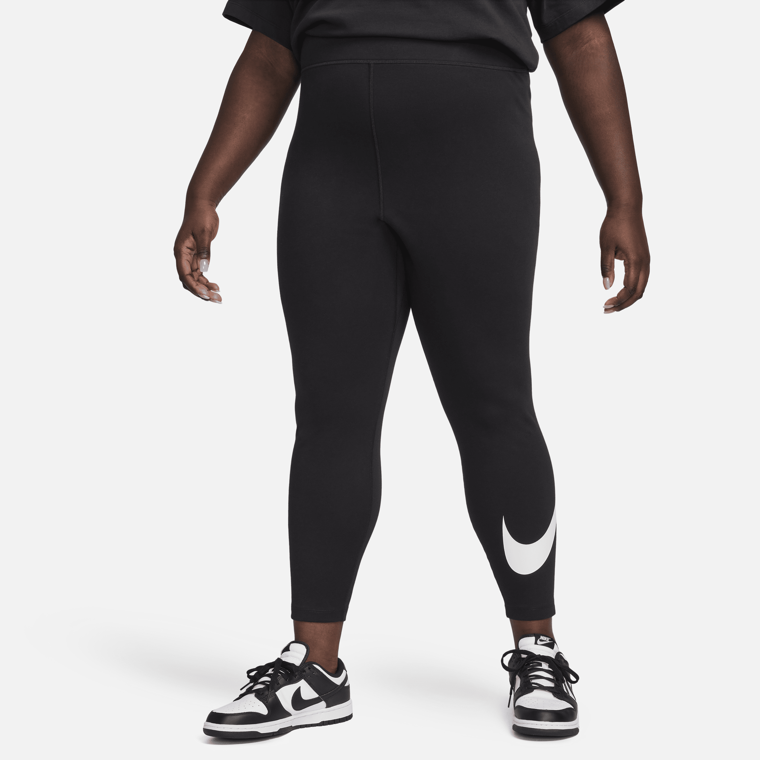 Nike Women's  Sportswear Classics High-waisted Graphic Leggings (plus Size) In Black
