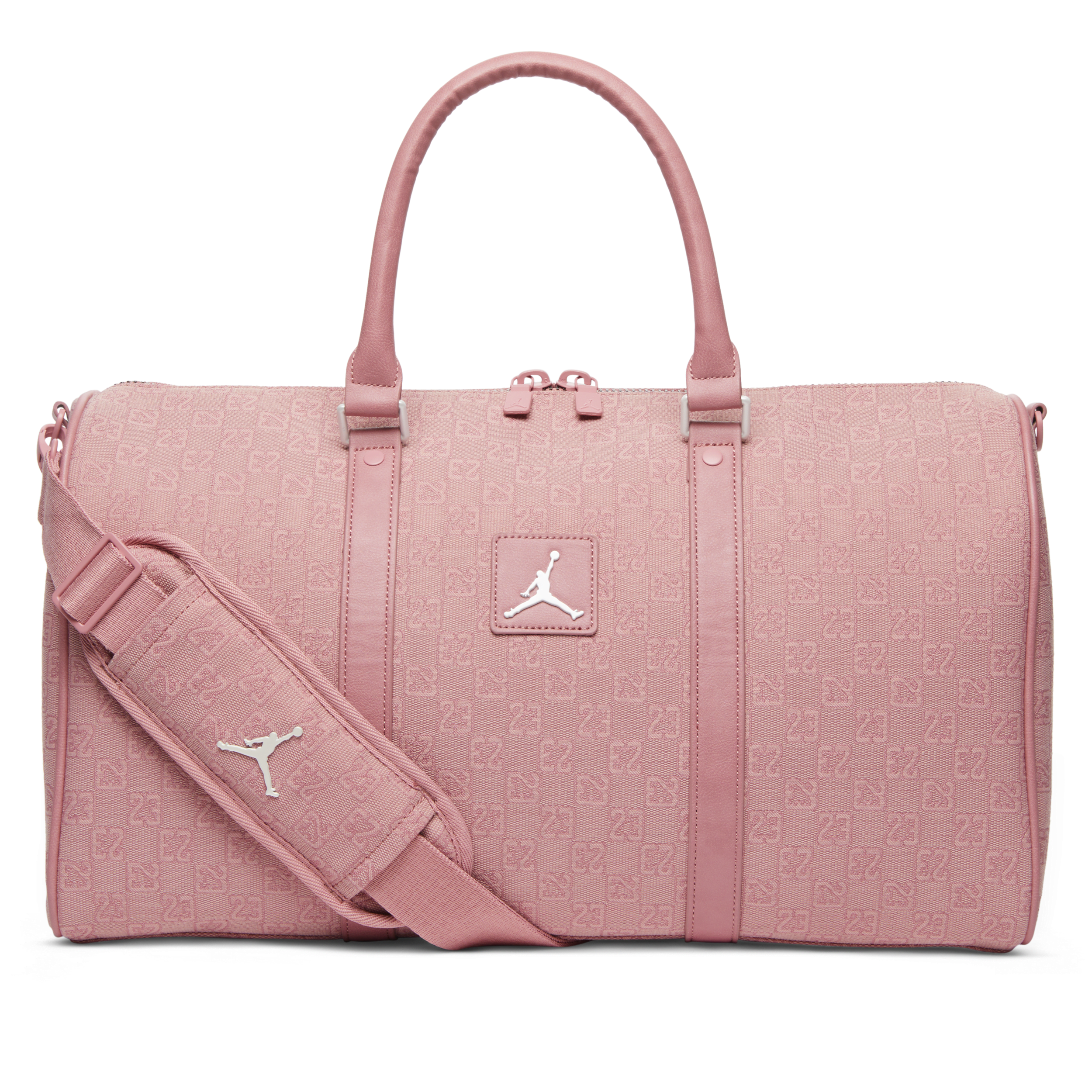 Shop Jordan Women's  Monogram Duffle Bag (25l) In Pink