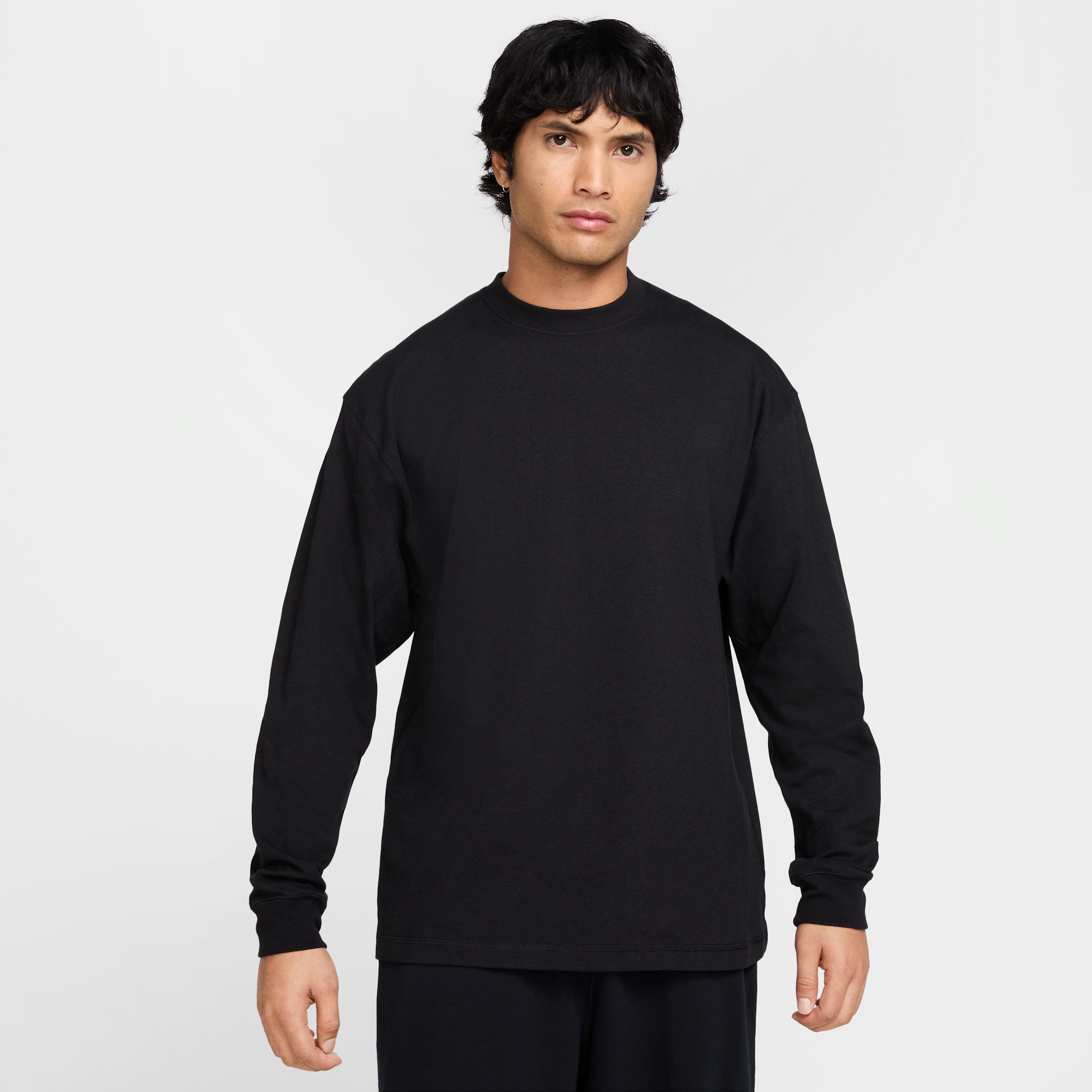 Nike Unisex Wool Classics Long-sleeve T-shirt In Black