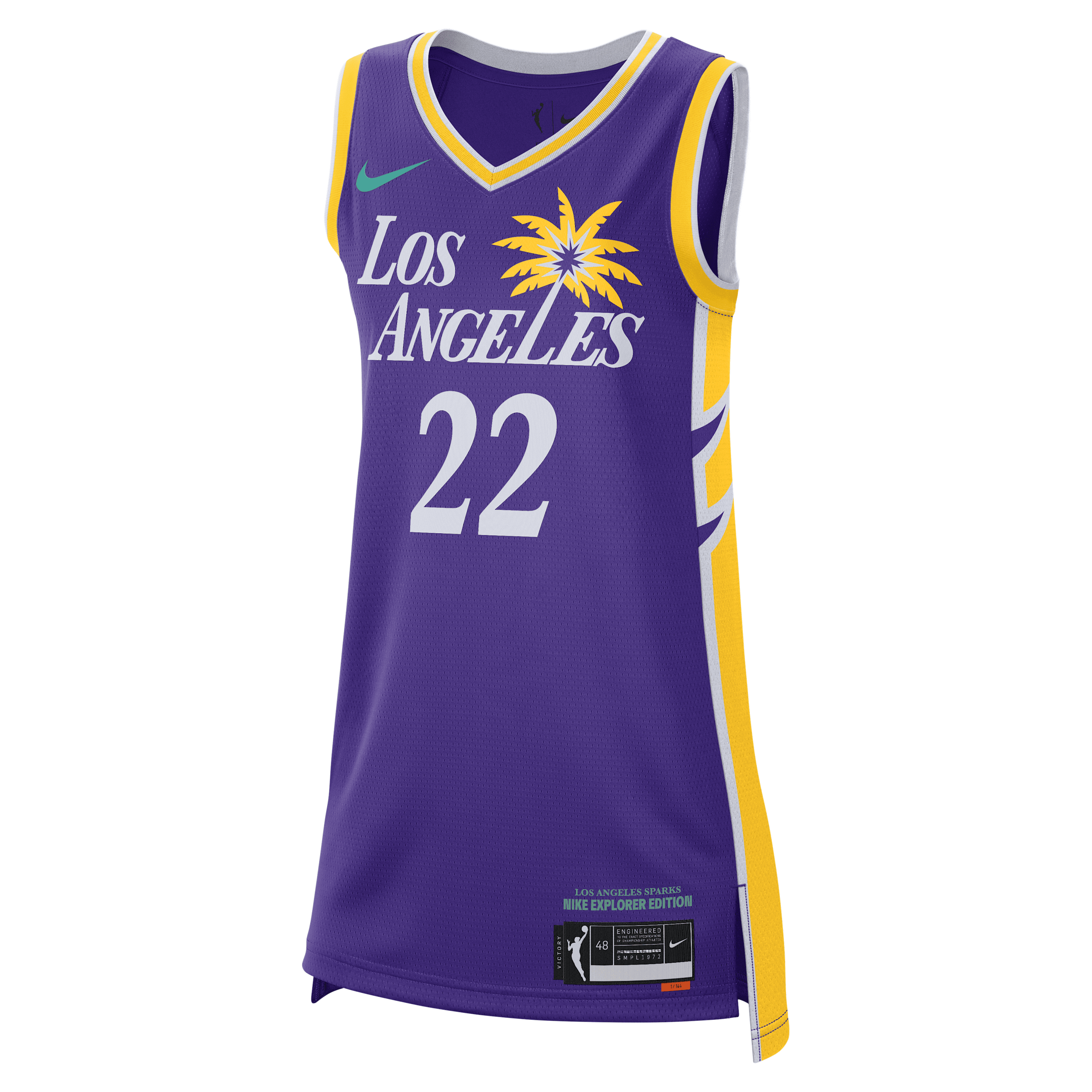 Nike Los Angeles Sparks Explorer Edition Women's Dri-fit Wnba Victory Jersey In Purple