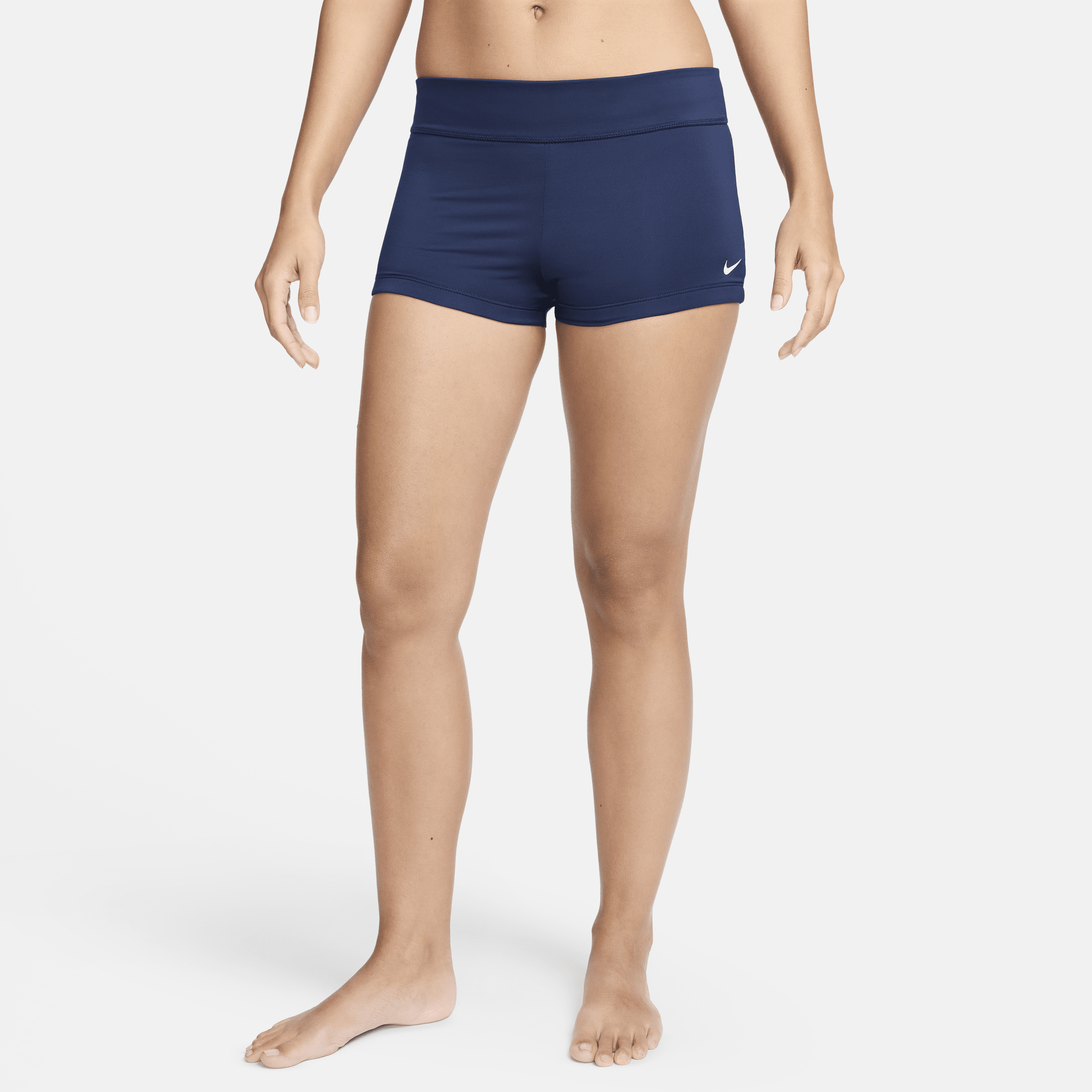Shop Nike Women's Swim Essential Kick Shorts In Blue