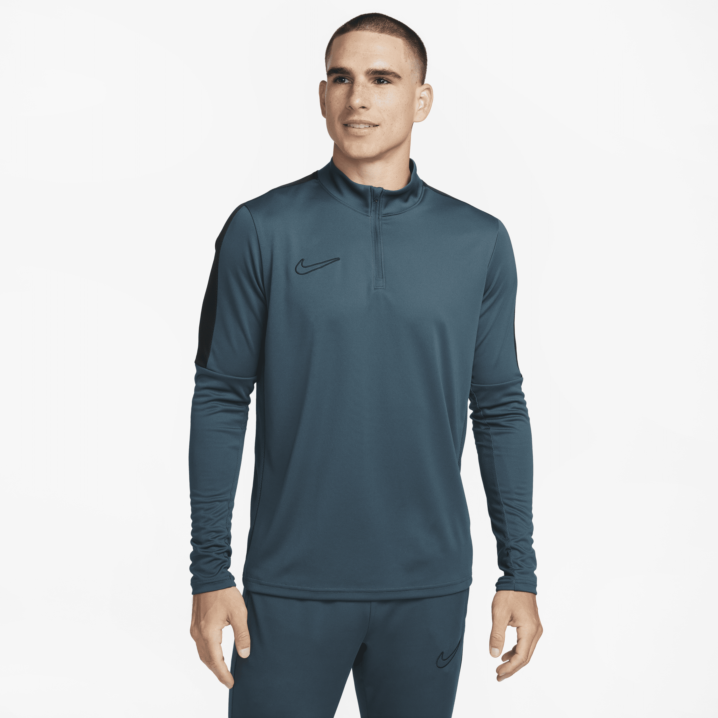 Nike Men's Academy Dri-fit 1/2-zip Soccer Top In Green