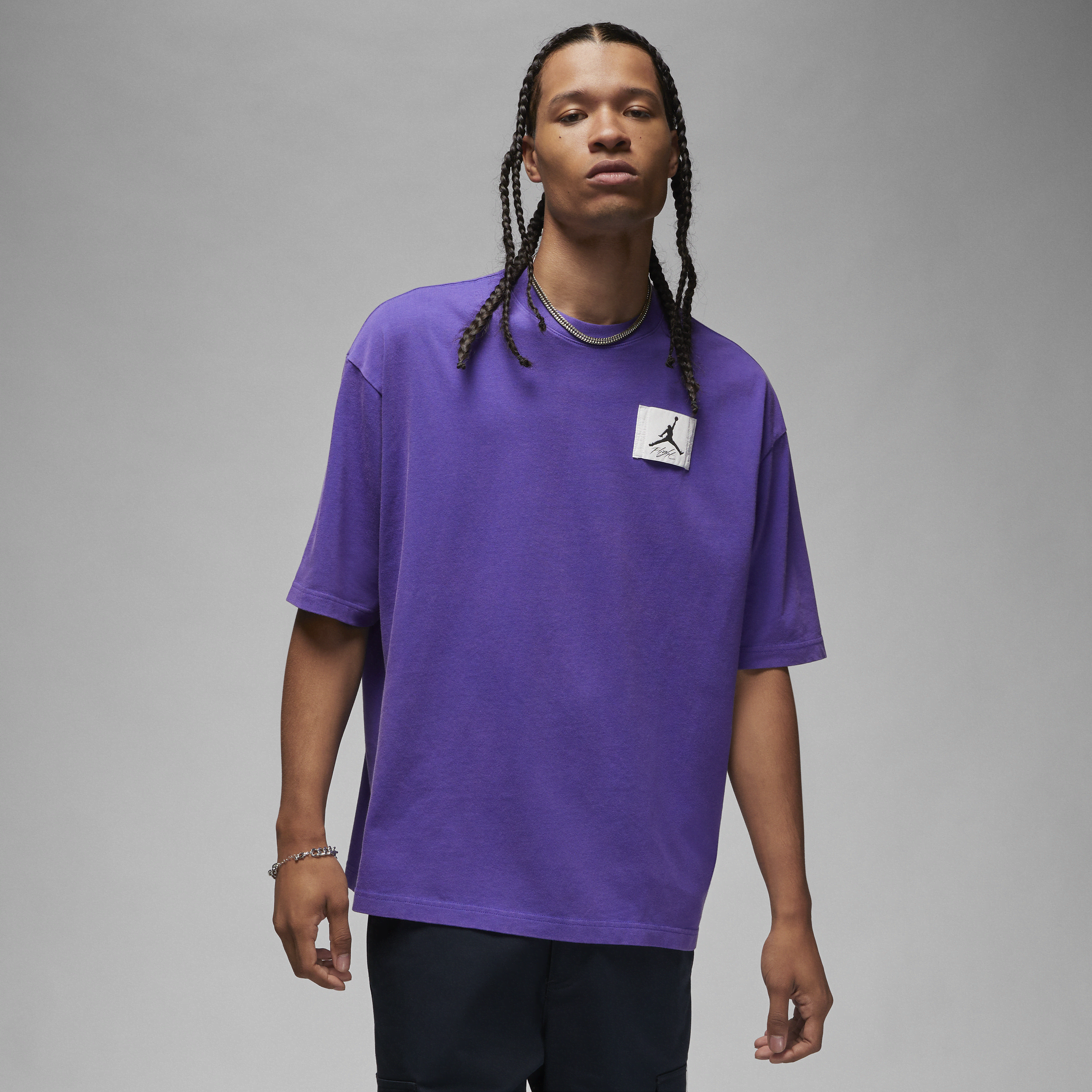 Jordan Men's  Flight Essentials Oversized T-shirt In Purple