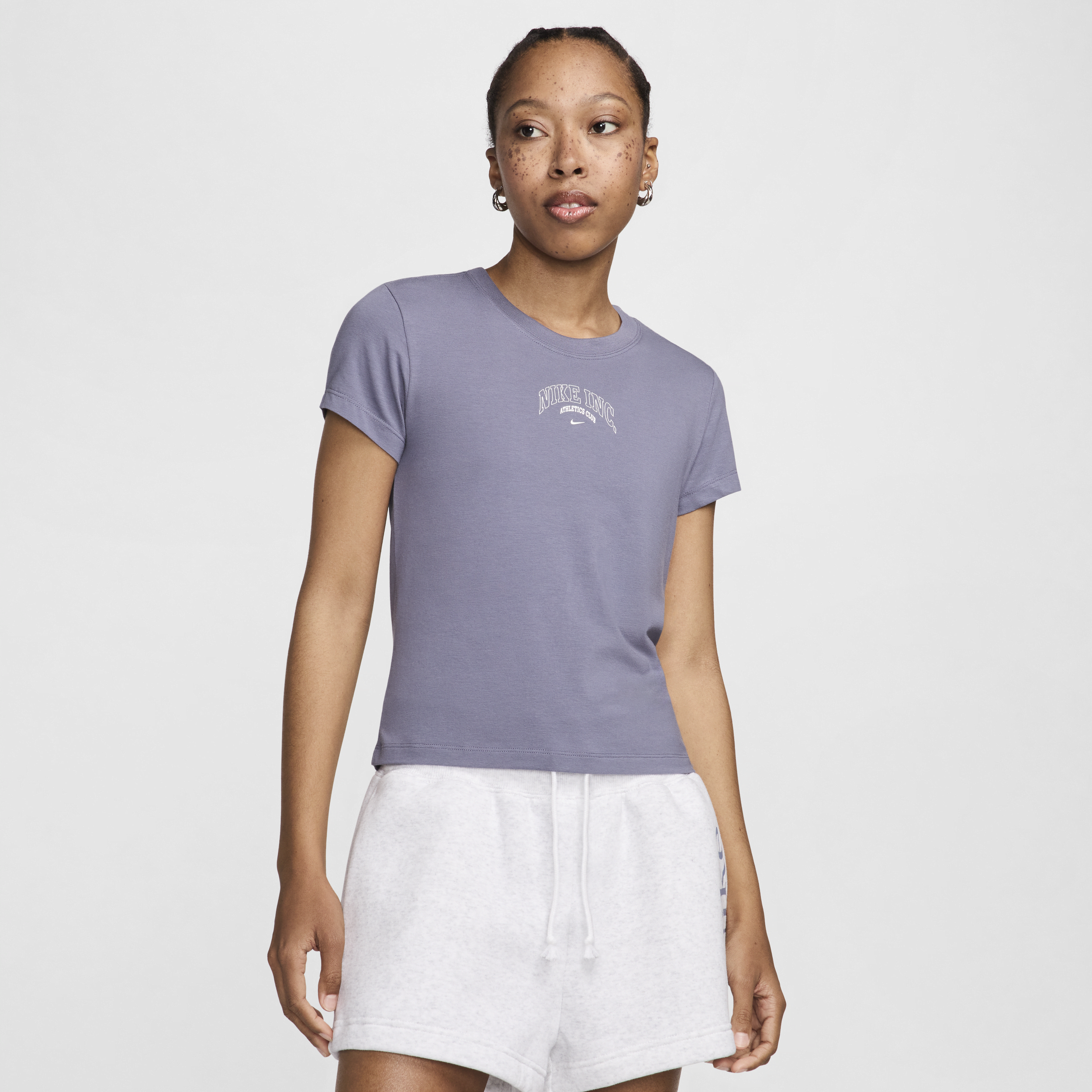 Shop Nike Women's  Sportswear Chill Knit Cropped T-shirt In Grey