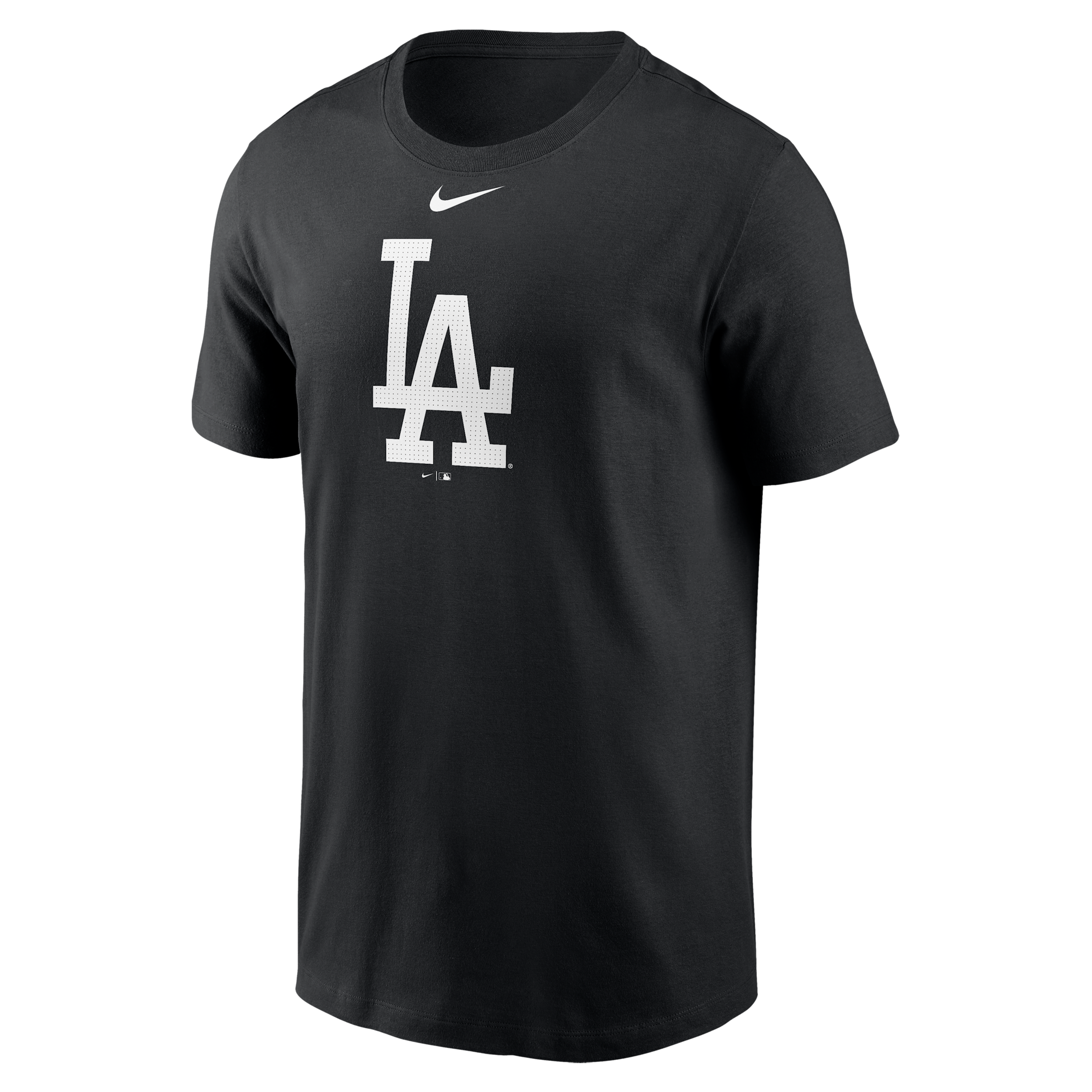 Los Angeles Dodgers Fuse Large Logo Nike Men's MLB T-Shirt in Black | N19900ALD-CJP