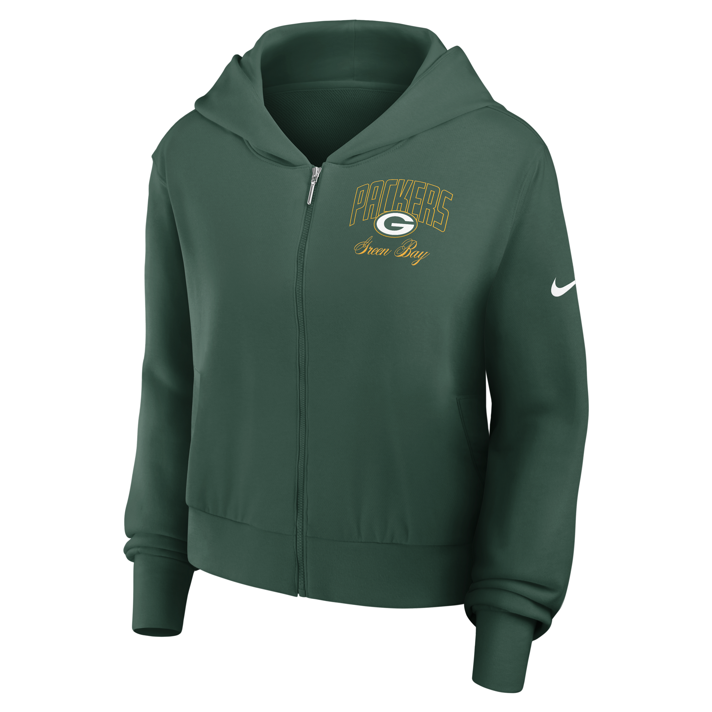 Green Bay Packers Primetime Nike Women's NFL Full-Zip Hoodie in Green | 035D3EE7T-VM3