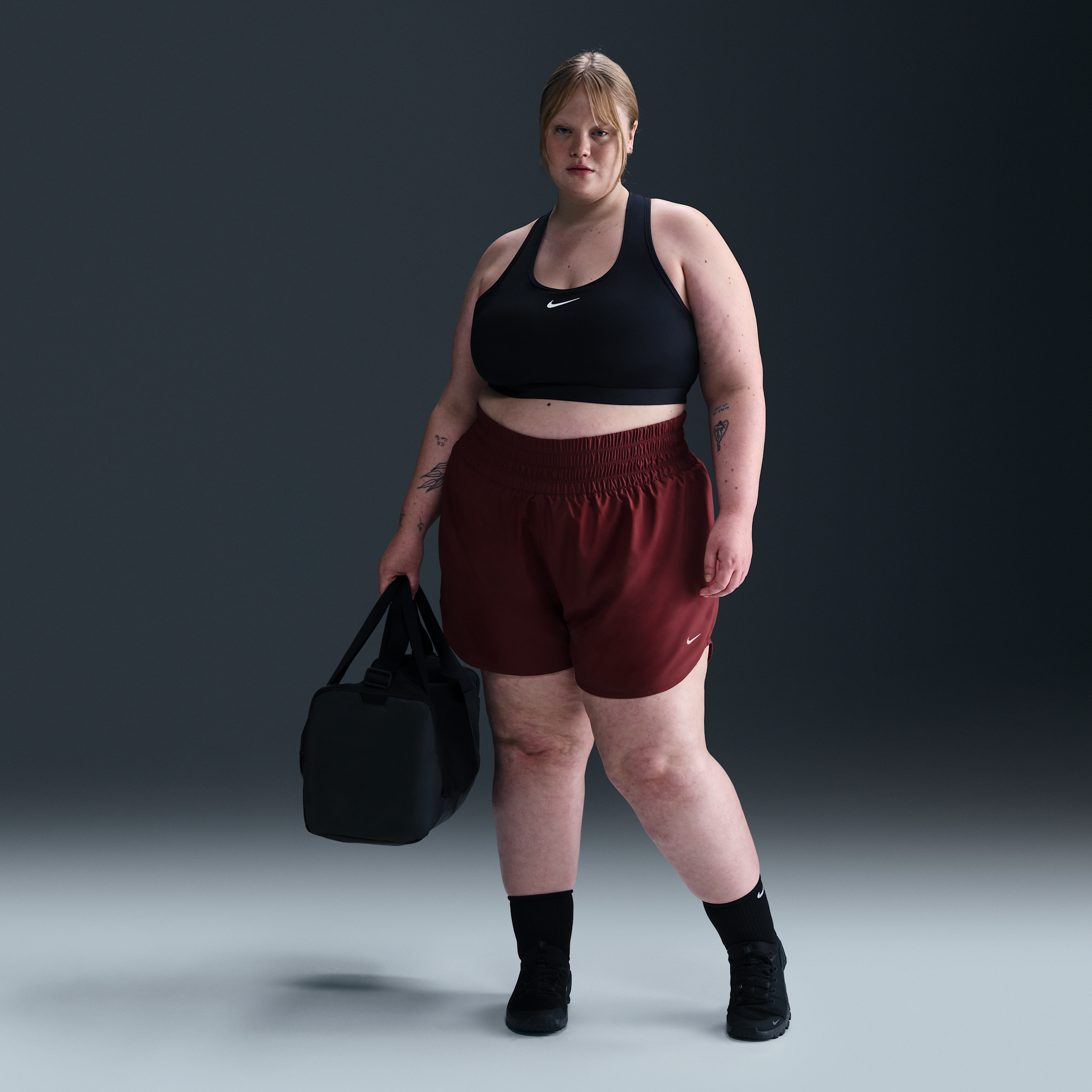 NIKE WOMEN'S DRI-FIT ONE ULTRA HIGH-WAISTED 3" BRIEF-LINED SHORTS (PLUS SIZE) 1015663593