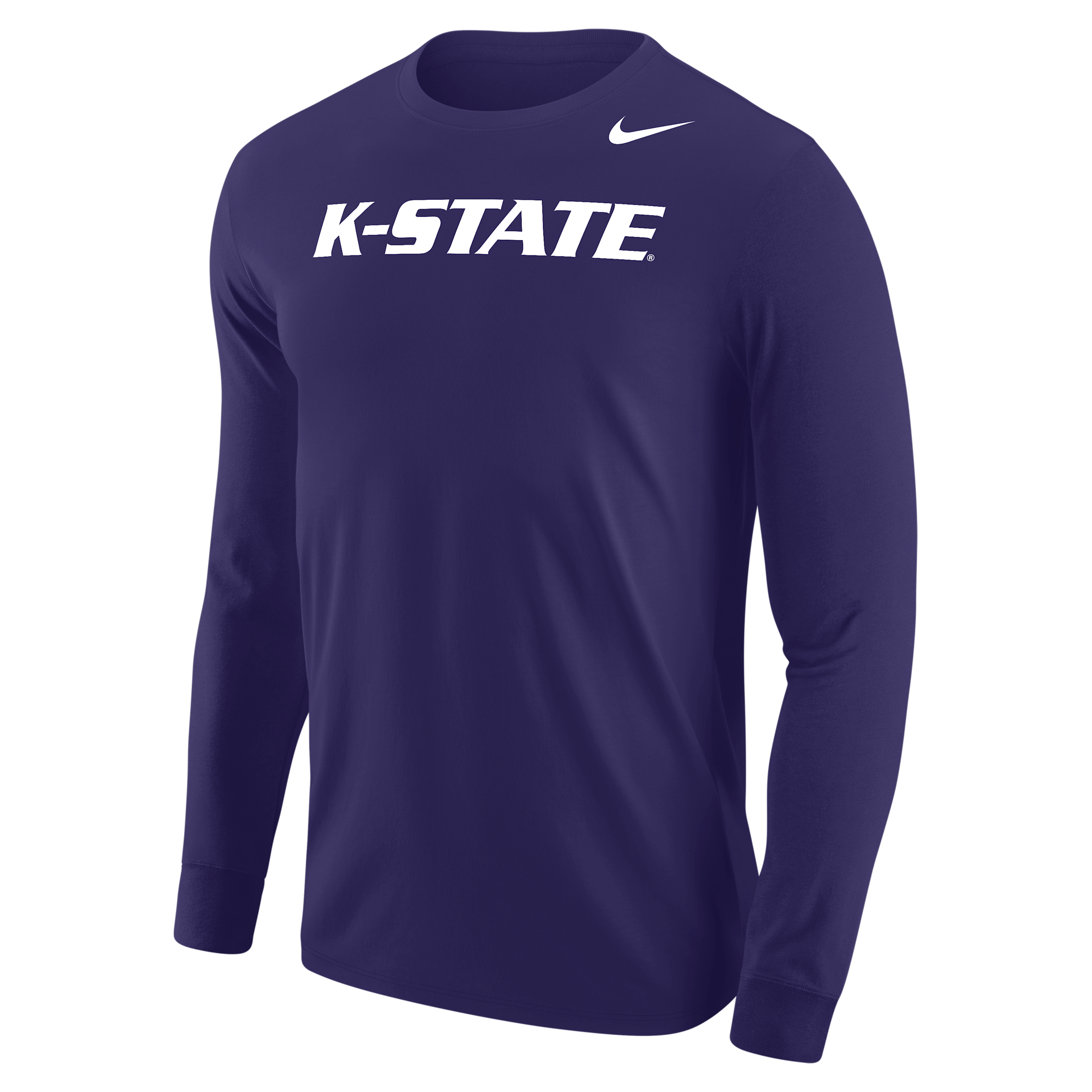 Kansas State Wildcats Nike Men's Football Long-Sleeve T-Shirt in Purple | M12333P397KSST-ORC