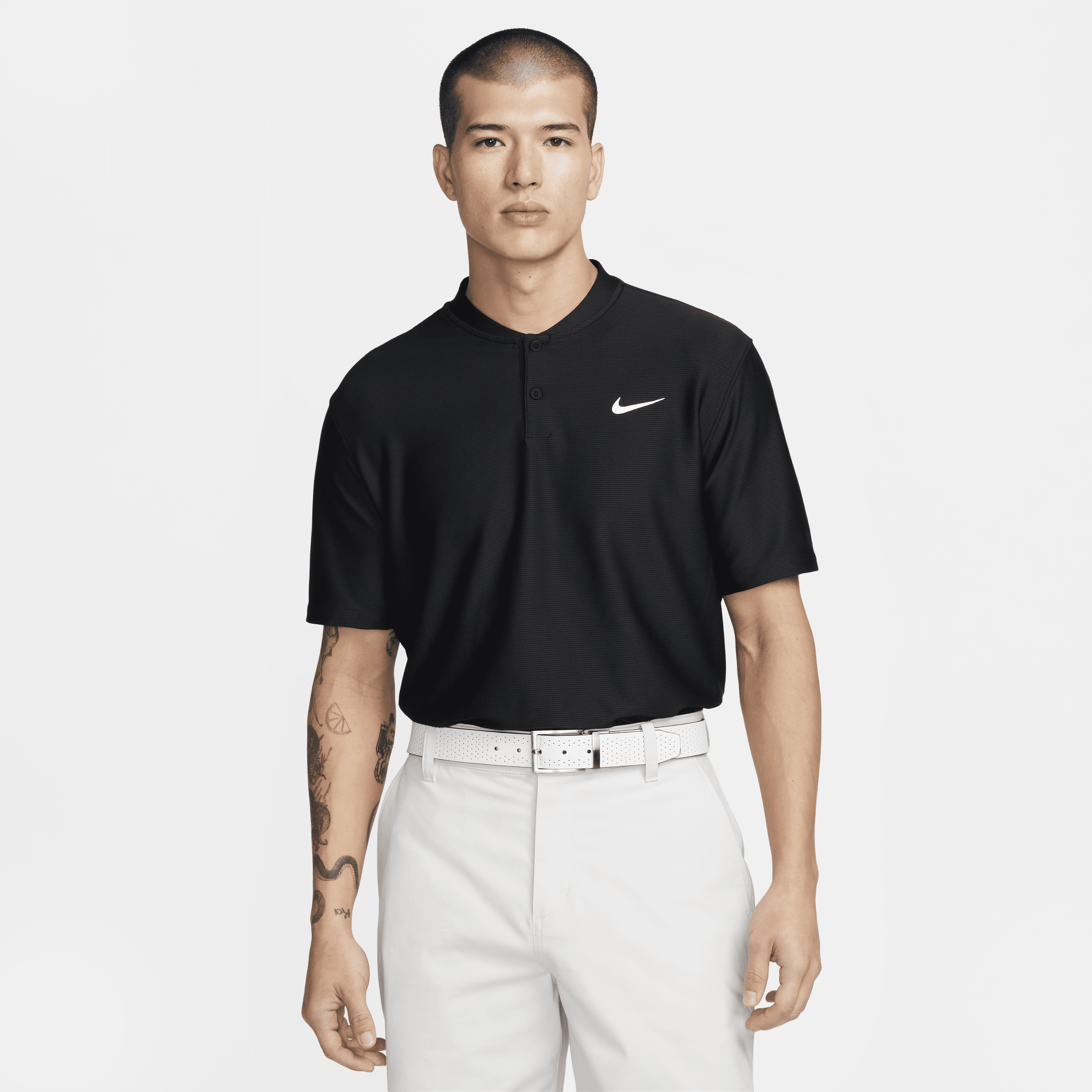 Nike Men's Tour Dri-fit Golf Polo In Black