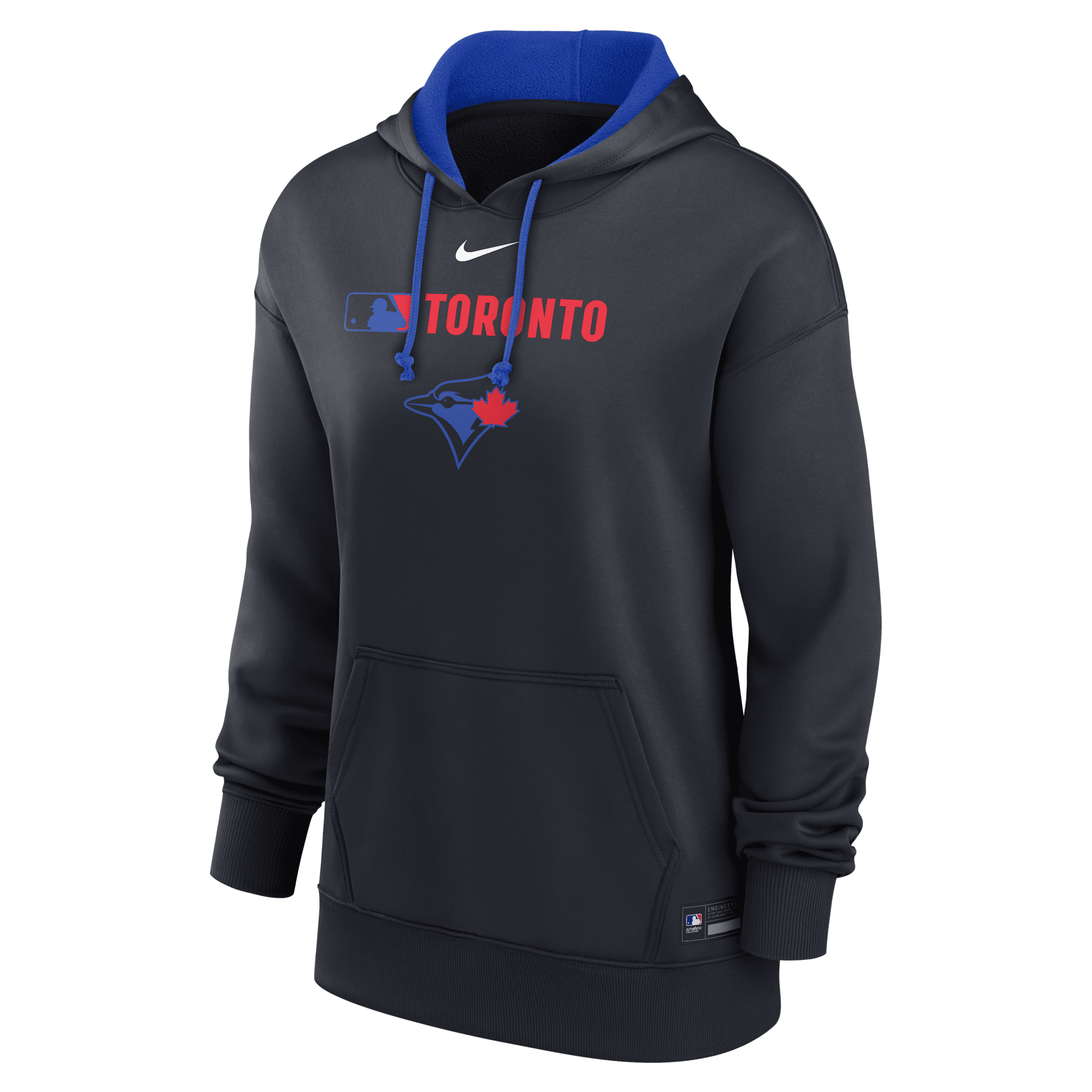 Nike Women's Toronto Blue Jays Authentic Collection City Connect Therma Mlb Pullover Hoodie In Blue