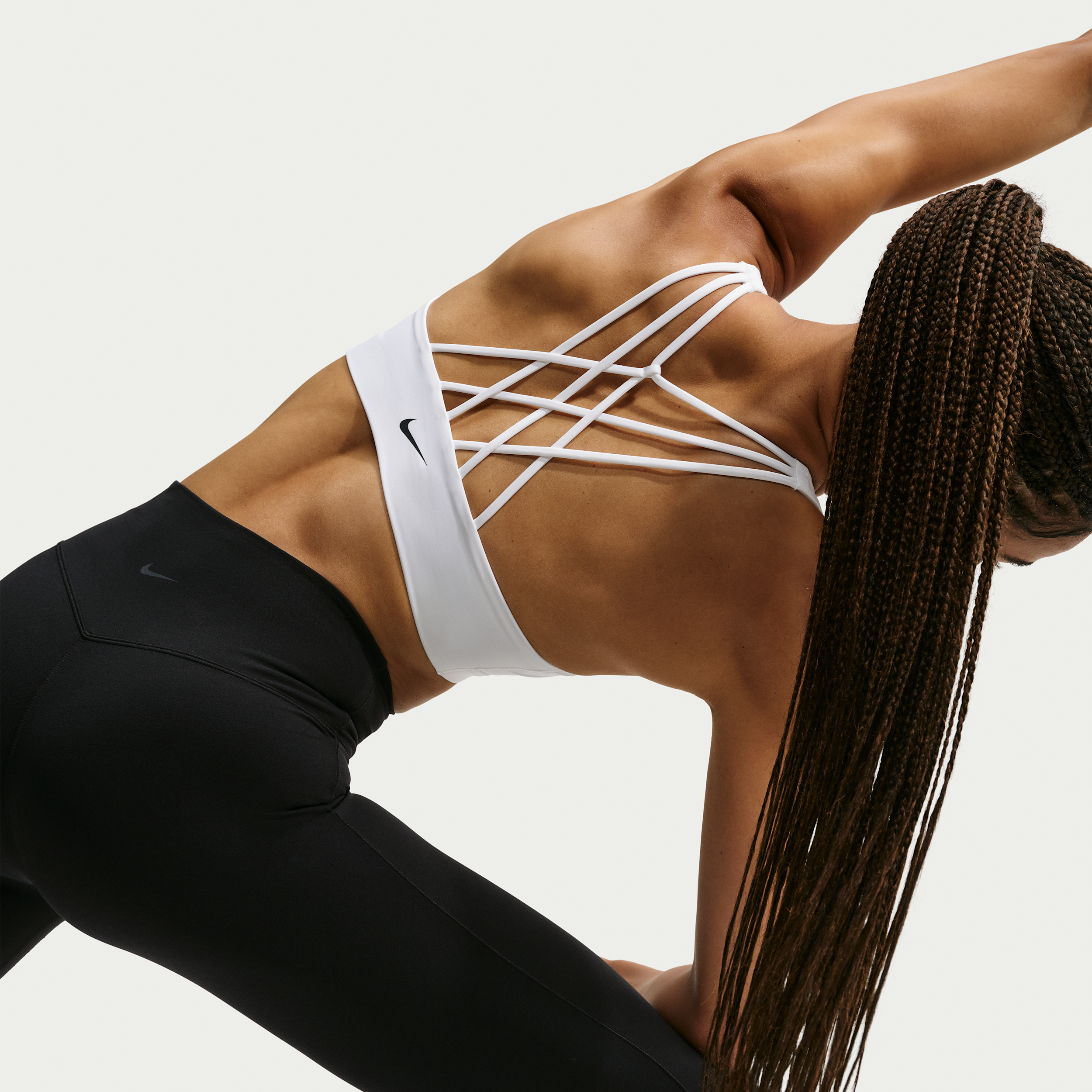 Nike Women's Indy Strappy Light-Support Sports Bra in White | IV4912-100