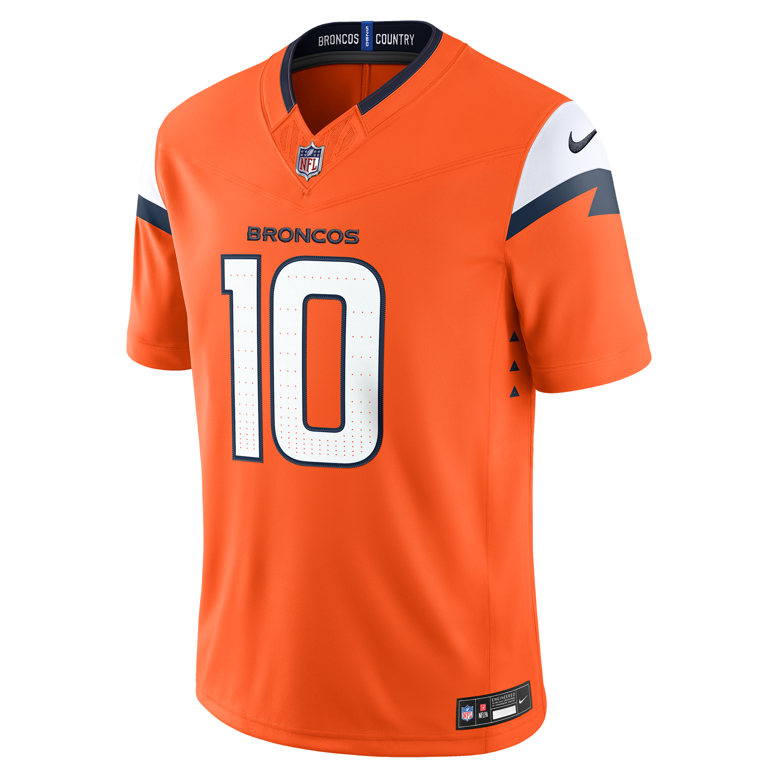 Bo Nix Denver Broncos Nike Men's Dri-FIT NFL Stitched Limited Jersey in Orange | 37NM0B8L8WF-JWP