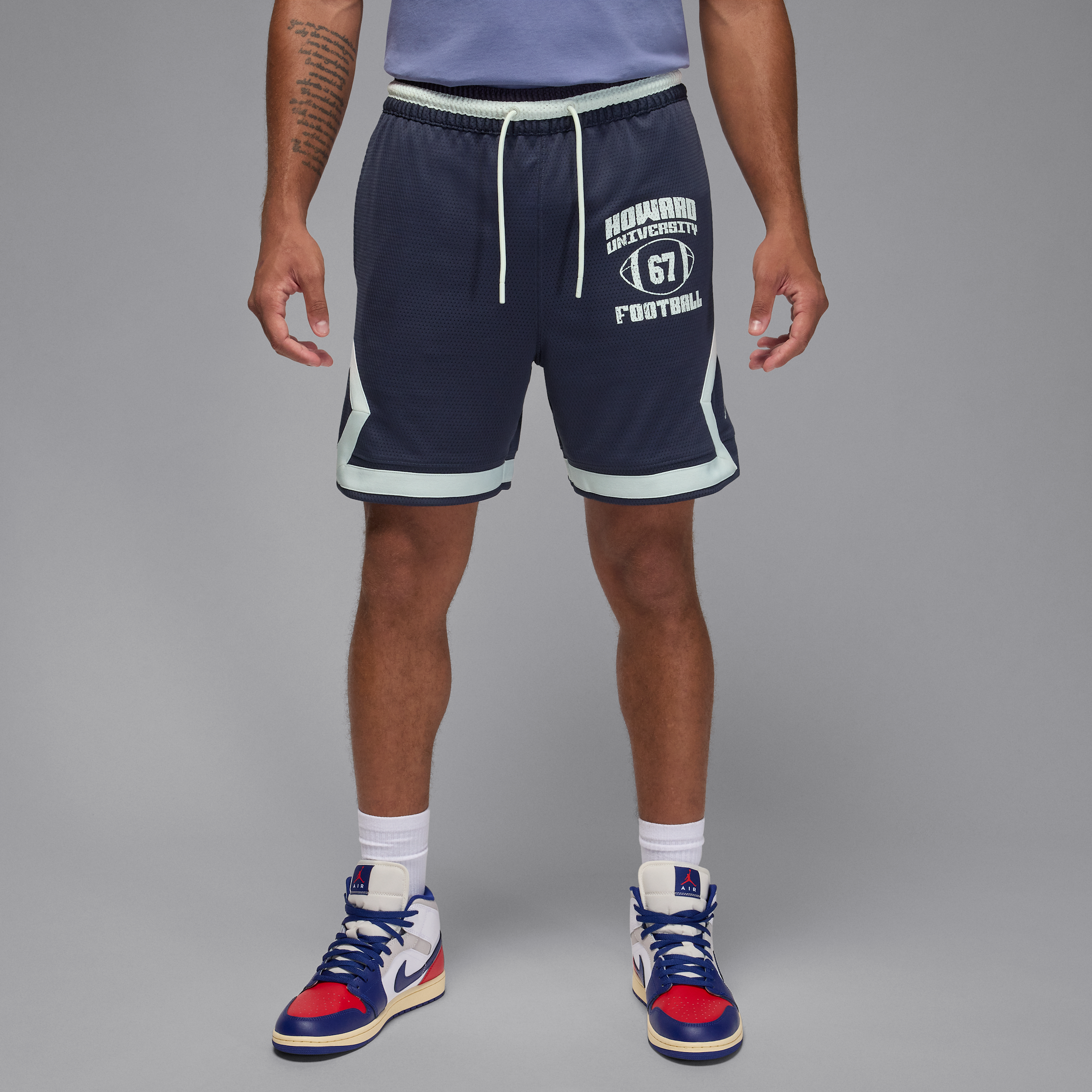 Jordan Men's Sport X Howard University Dri-fit Diamond Shorts In Blue
