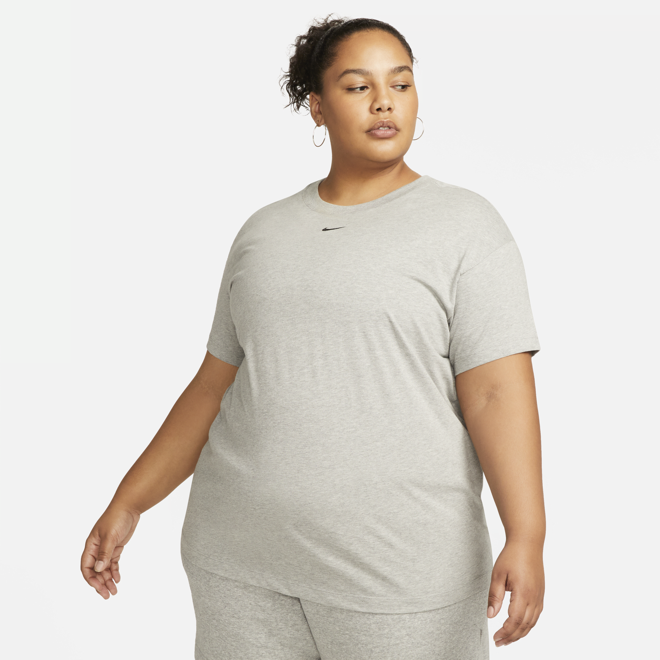 Nike Women's  Sportswear Essential T-shirt (plus Size) In Grey