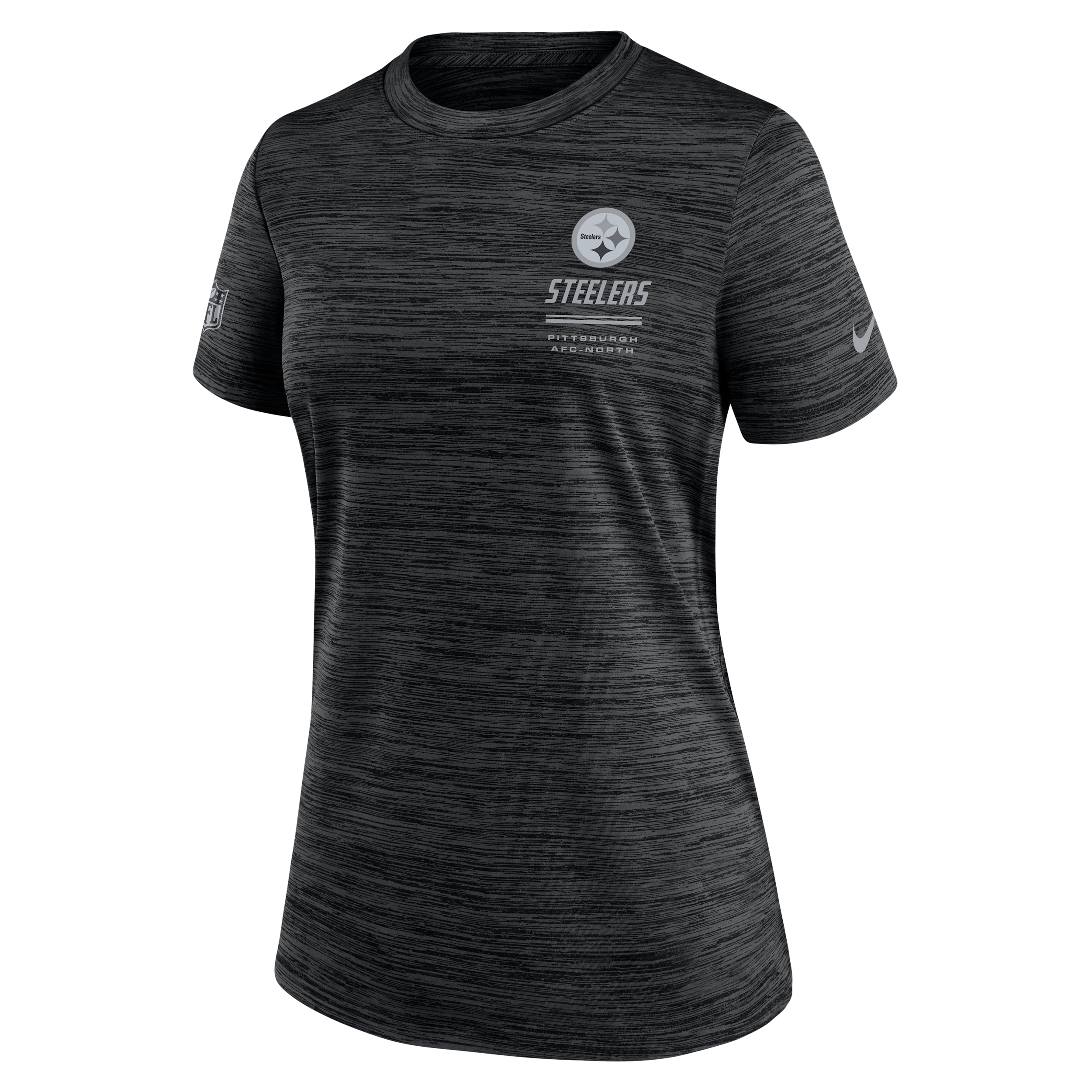 Pittsburgh Steelers Sideline Velocity Nike Women's Dri-FIT NFL T-Shirt in Black | 03EY00A7L-7VD