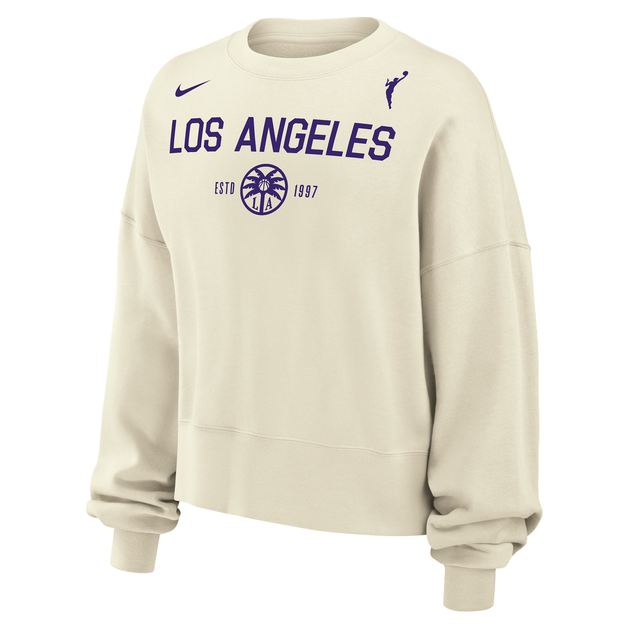 Nike Los Angeles Sparks Phoenix Fleece Women's Wnba Crew-neck Sweatshirt