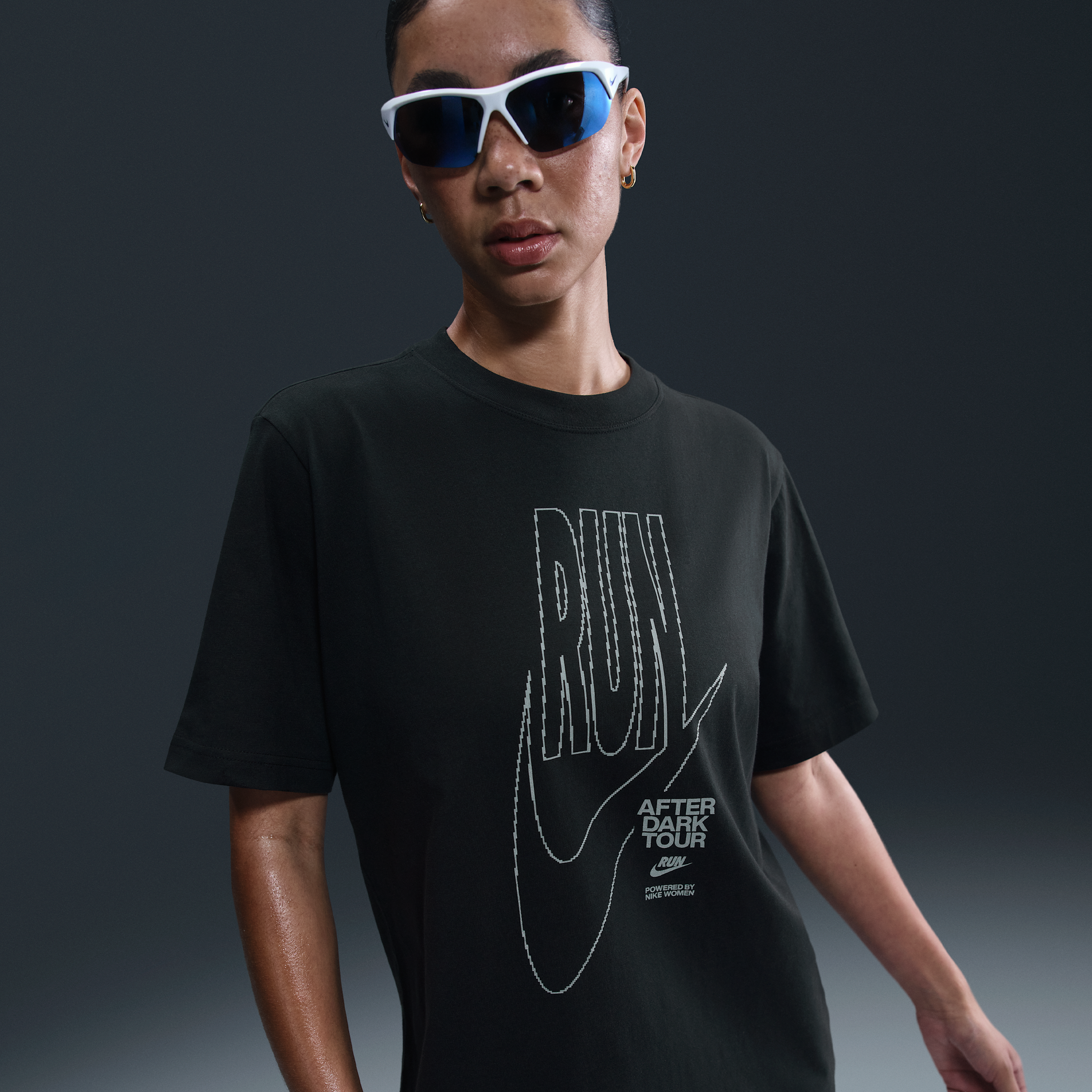 Nike Women's After Dark Tour Oversized Short-sleeve Graphic T-shirt