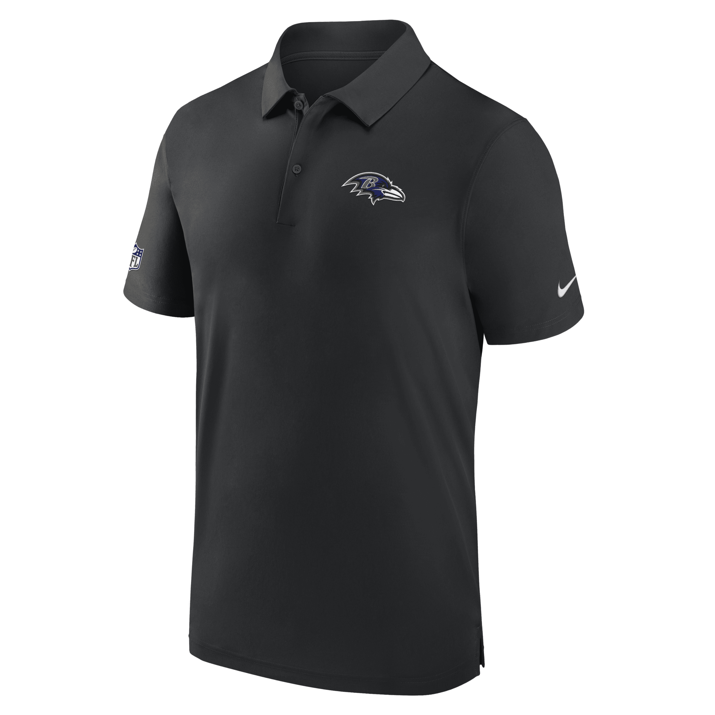 Nike Baltimore Ravens Sideline Coach Menâ€™s Men's Dri-fit Nfl Polo In  Black