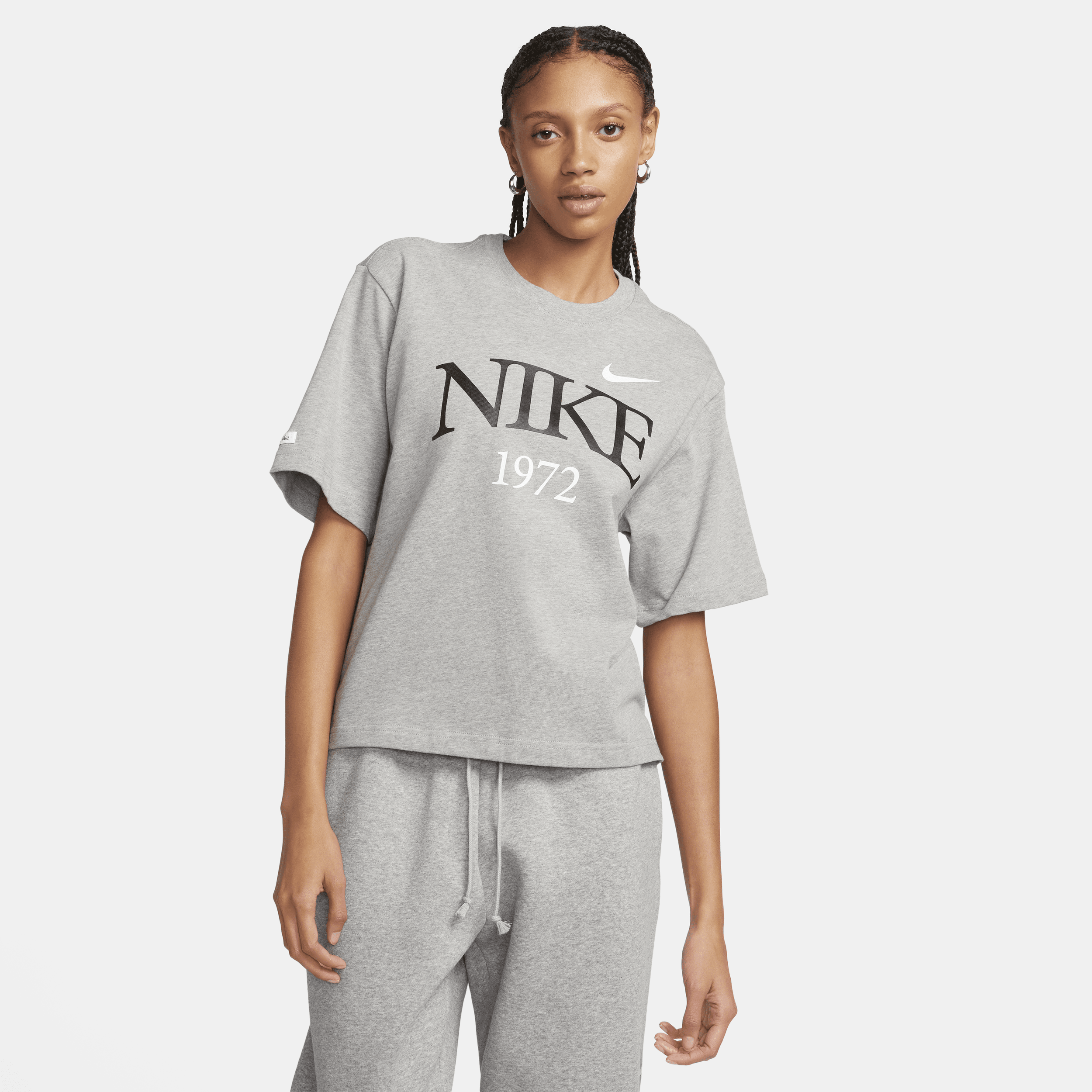 Nike Women's  Sportswear Classic T-shirt In Grey