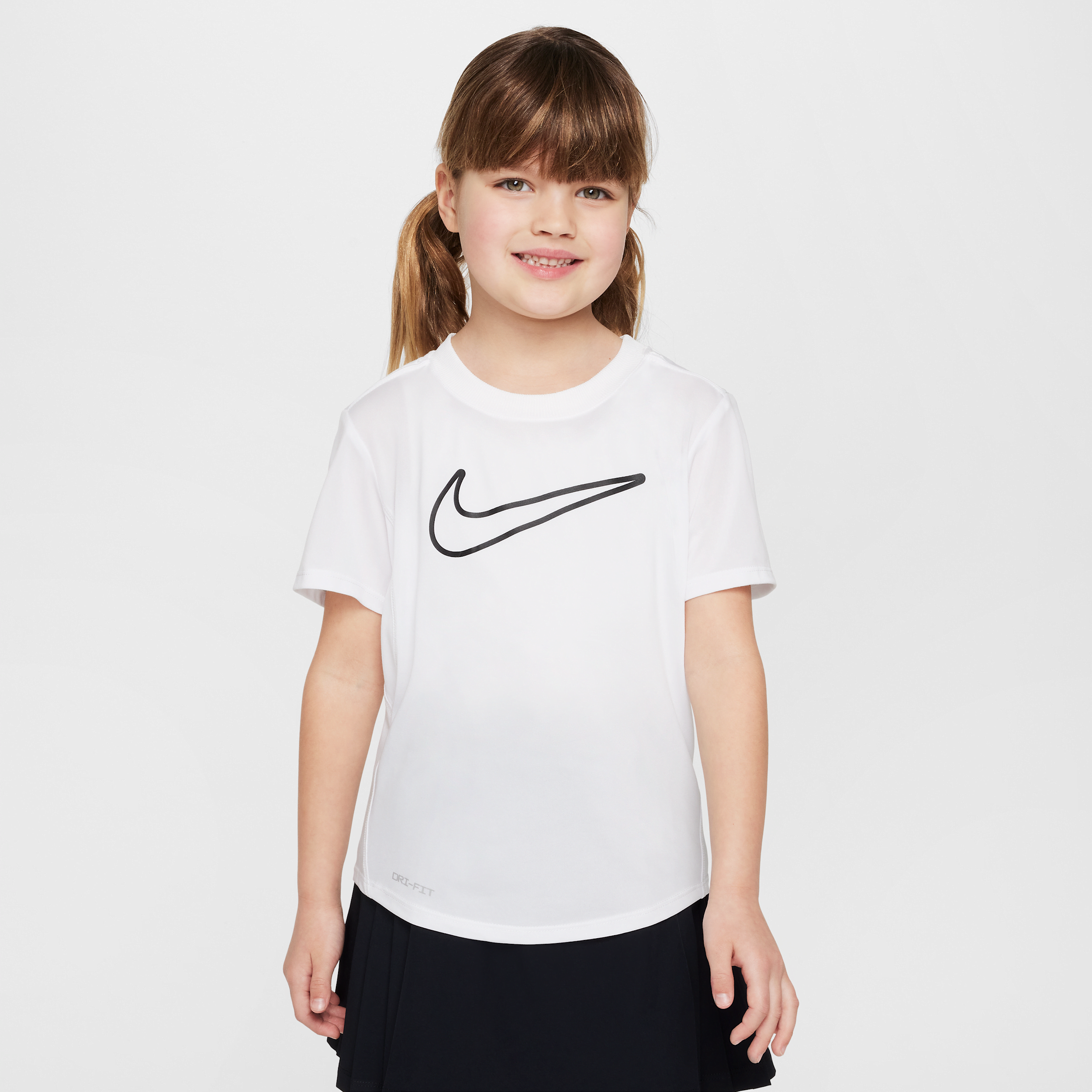 Nike Dri-FIT Little Kids' Graphic T-Shirt in White | 36M389-001