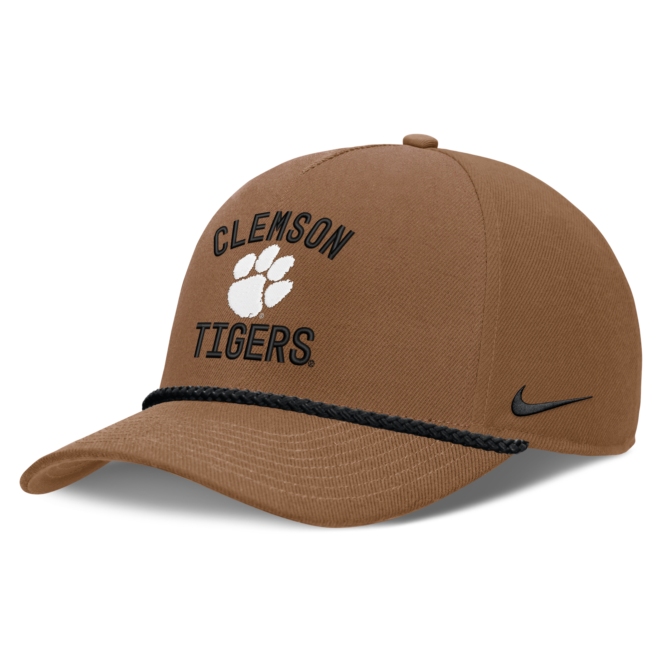 Clemson Military Appreciation Rise Nike Men's Dri-FIT College A-Frame Adjustable Hat in Brown | NC962EACLN-7AL