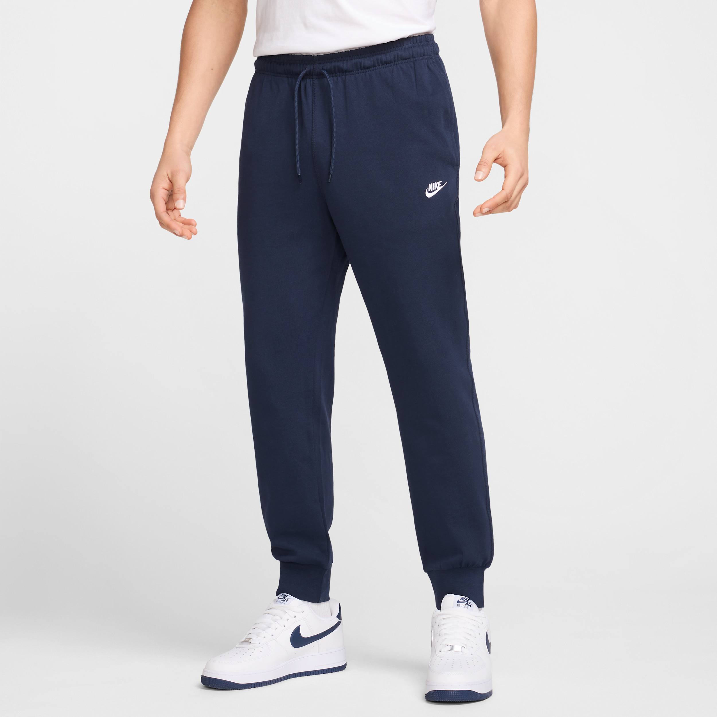 Nike Men's Club Knit Jogger Pants In Blue