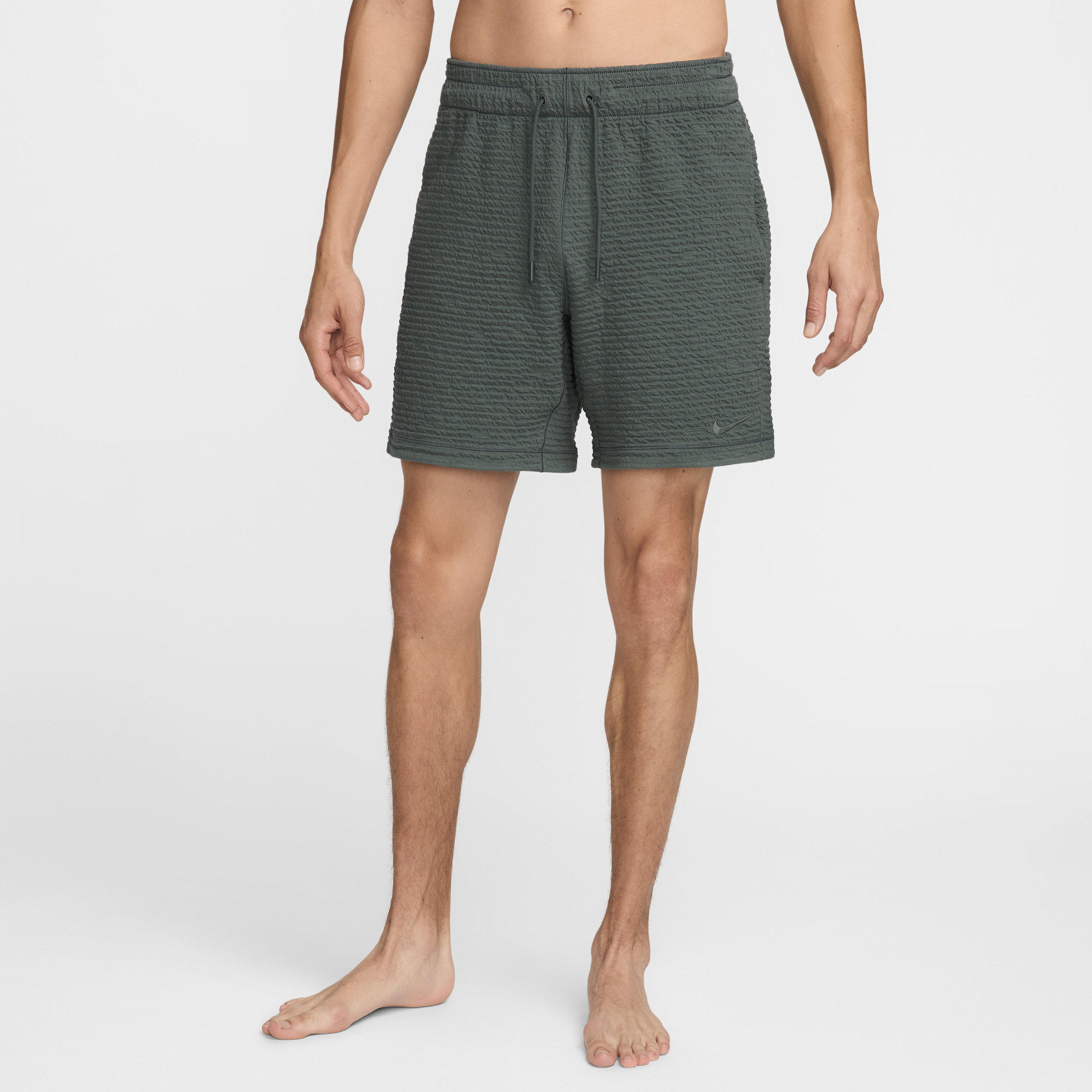 Shop Nike Men's  Yoga Dri-fit 7" Unlined Shorts In Green