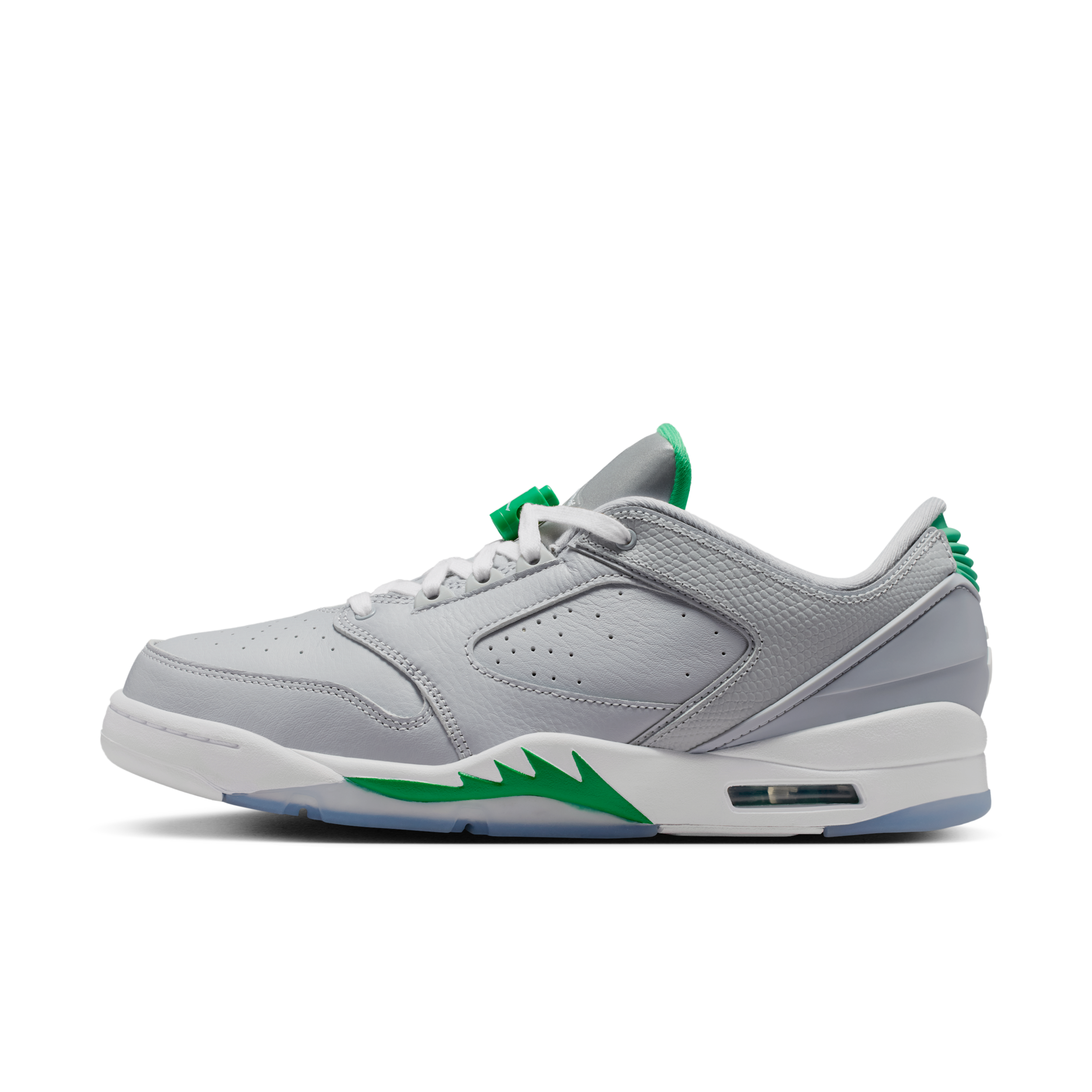 Jordan Men's Sixty Plus Low Casual Shoes in Wolf Grey/Lucky Green/White Size: 8.0