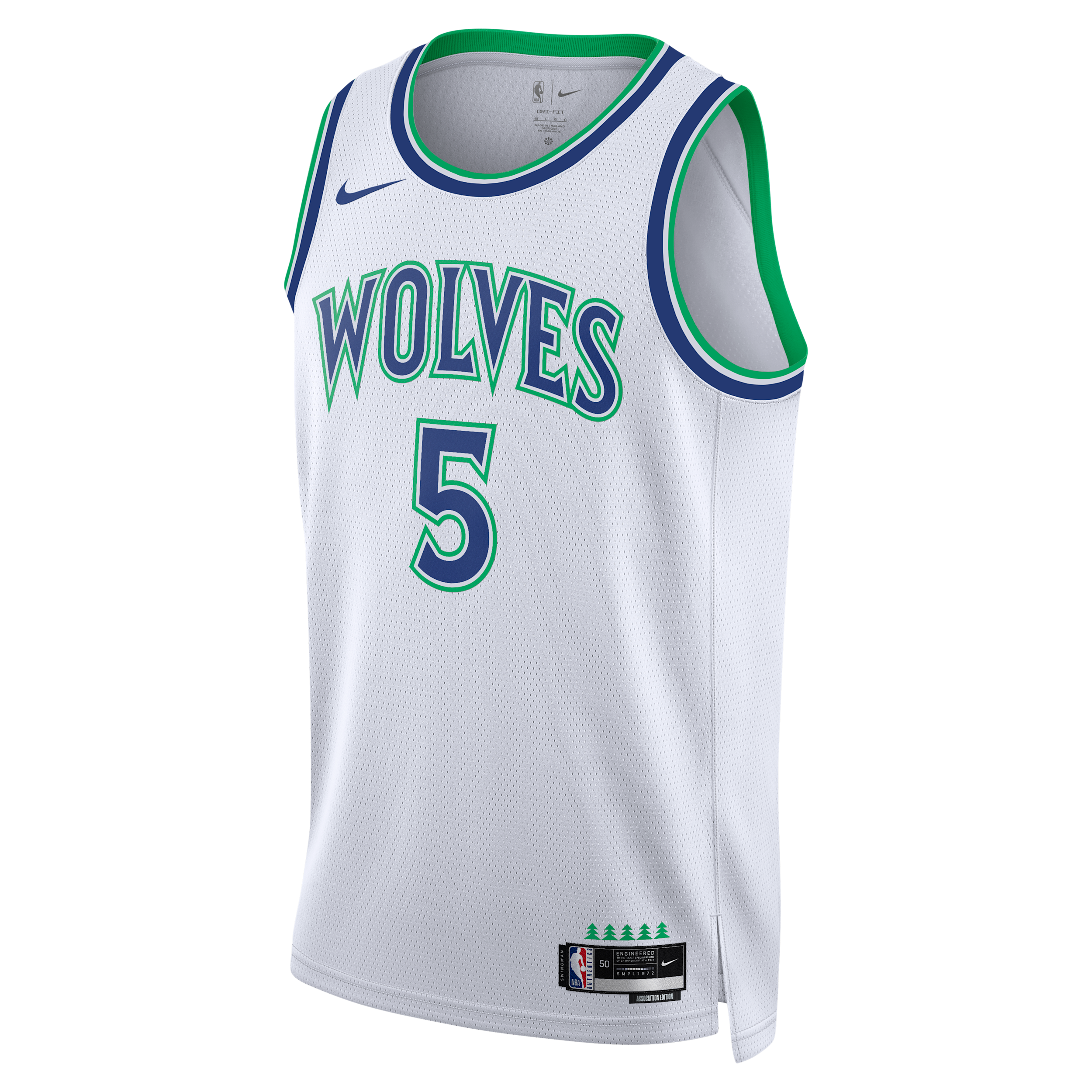 Nike Men's and Women's Anthony Edwards White Minnesota Timberwolves Swingman Association Edition Jersey - White