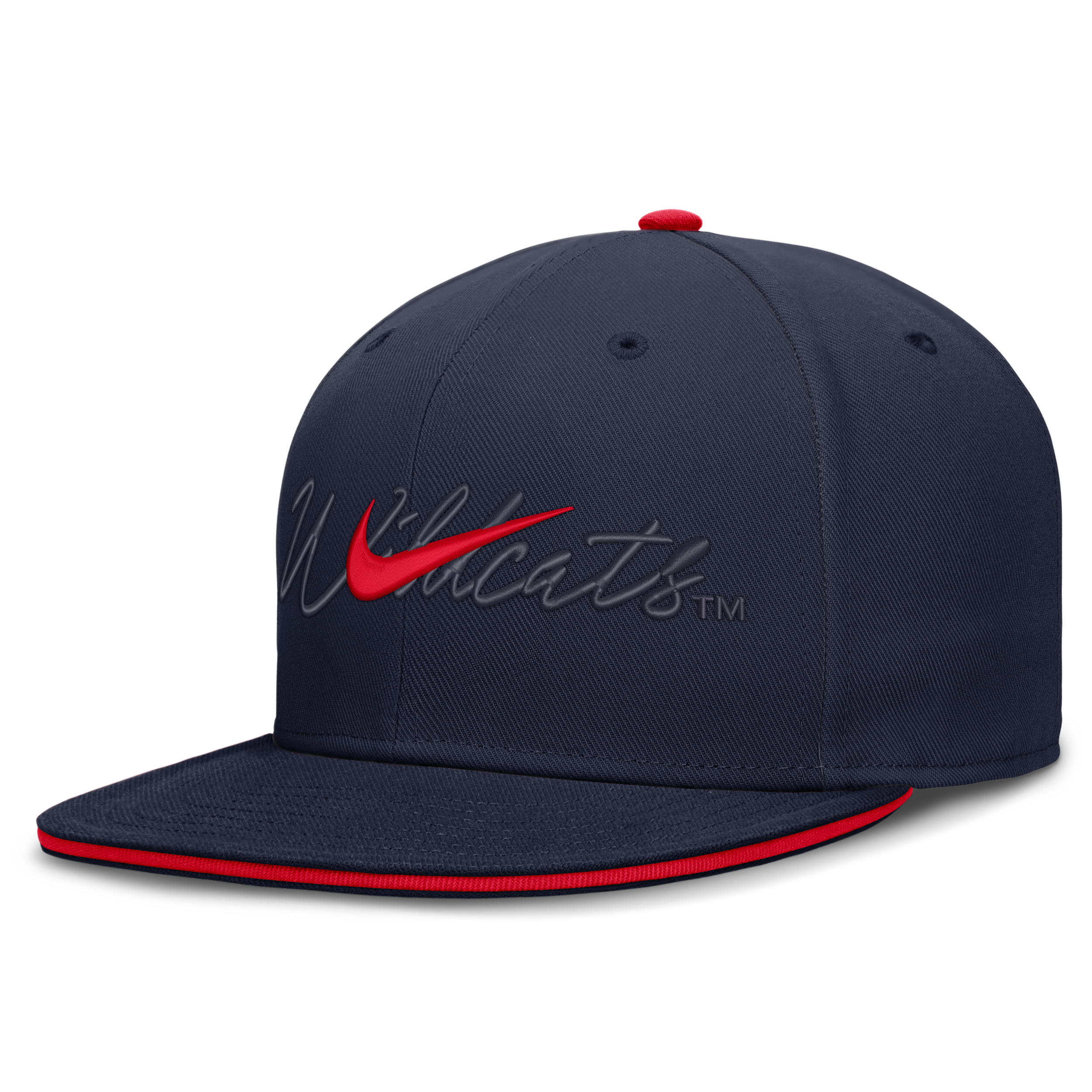 Nike Men's Navy Arizona Wildcats Dri-fit Primetime Script Fitted Hat - Navy