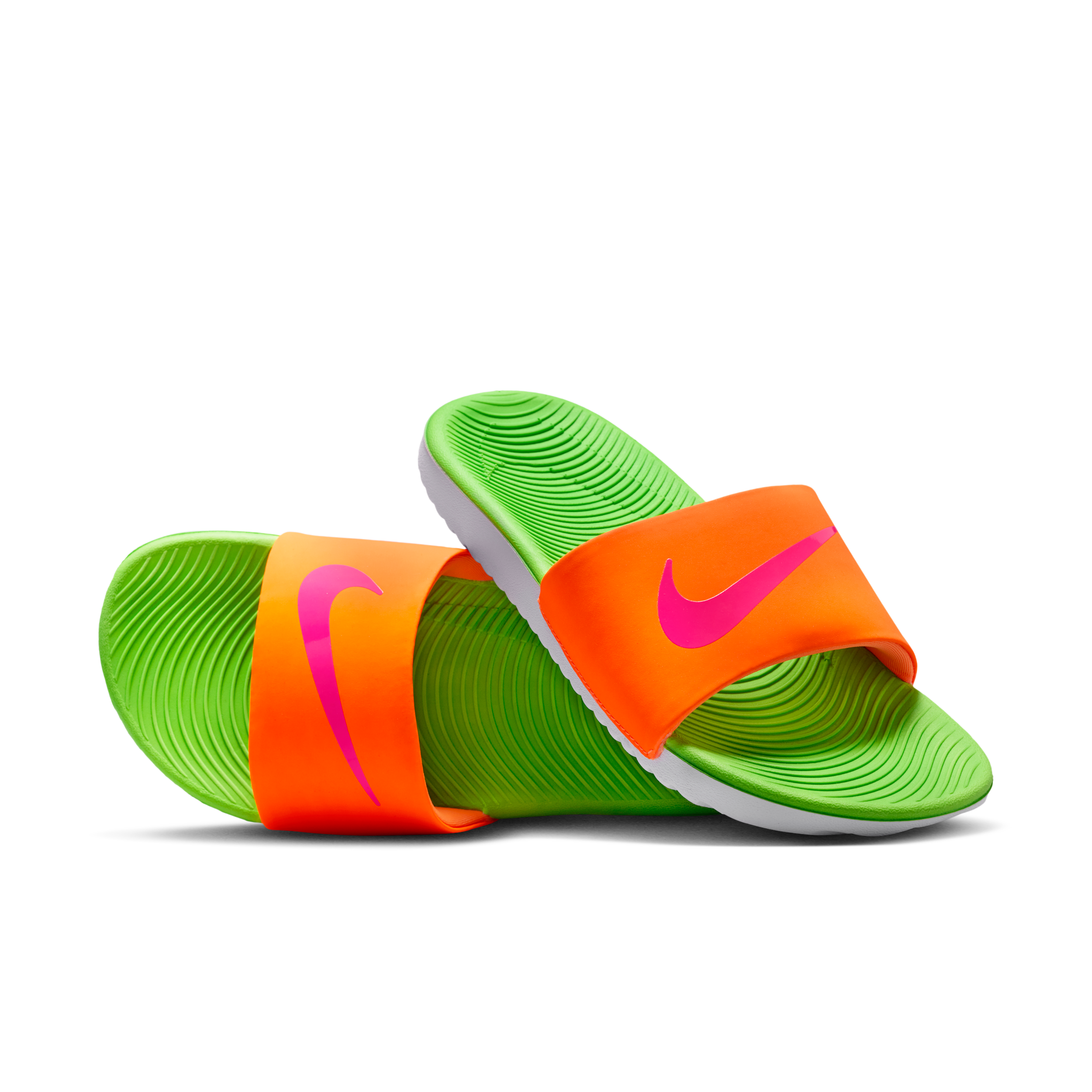 Nike Kawa Little/Big Kids' Slides in Orange | FJ8812-803