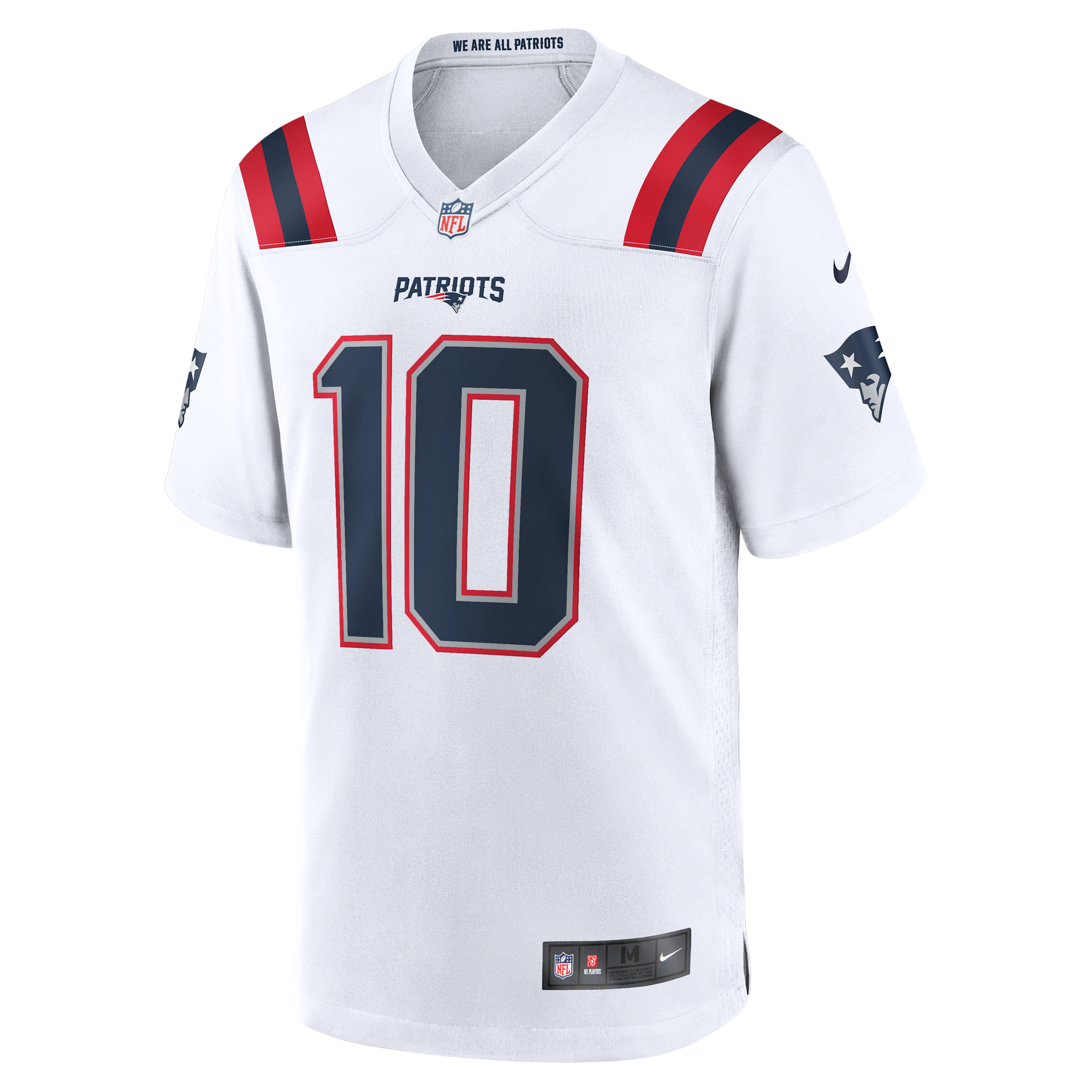 Nike Men's Drake Maye New England Patriots 2024 Nfl Draft First Round Pick Player Game Jersey - White
