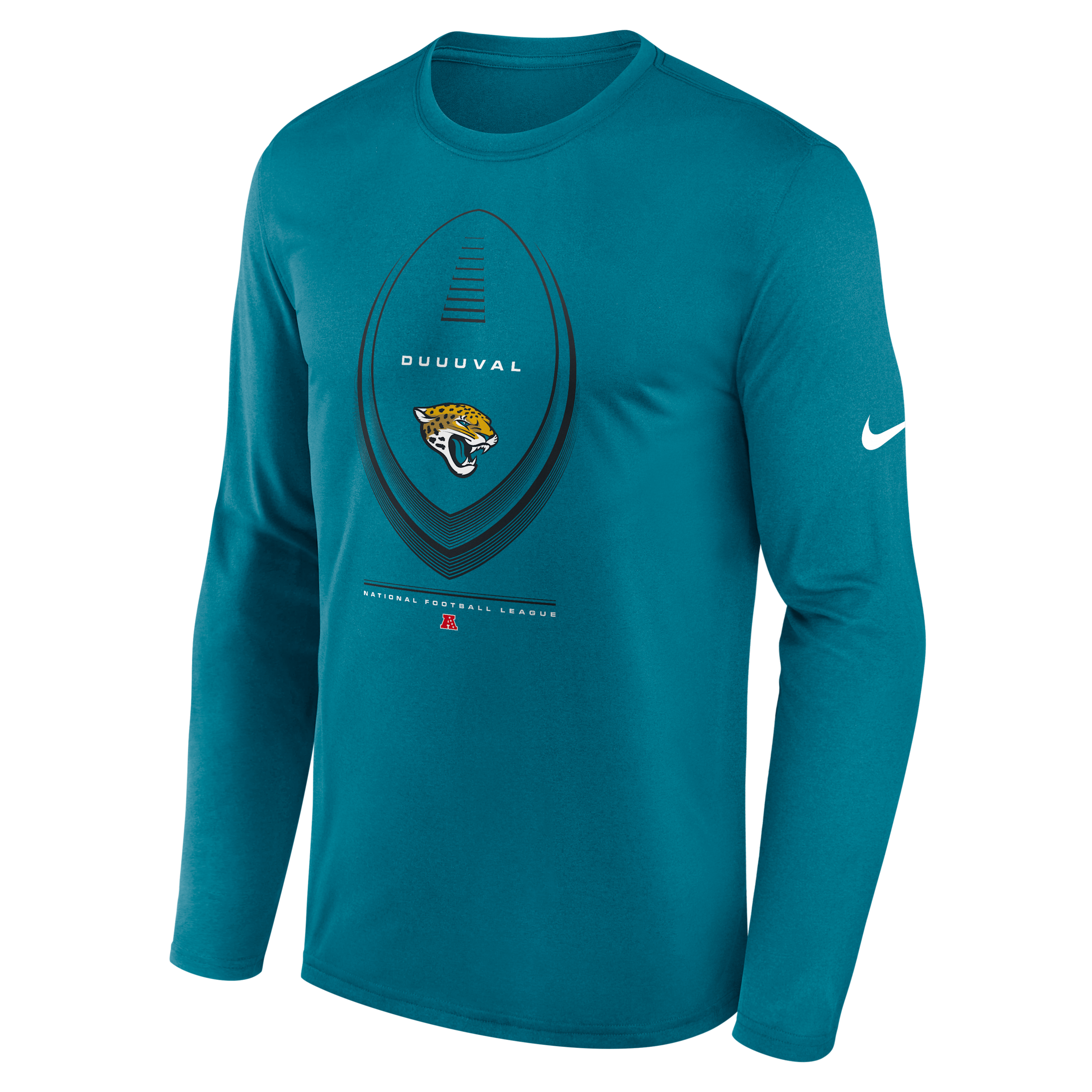 Jacksonville Jaguars Legend Icon Nike Men's Dri-FIT NFL Long-Sleeve T-Shirt in Green | NKHT45W9N-NDB