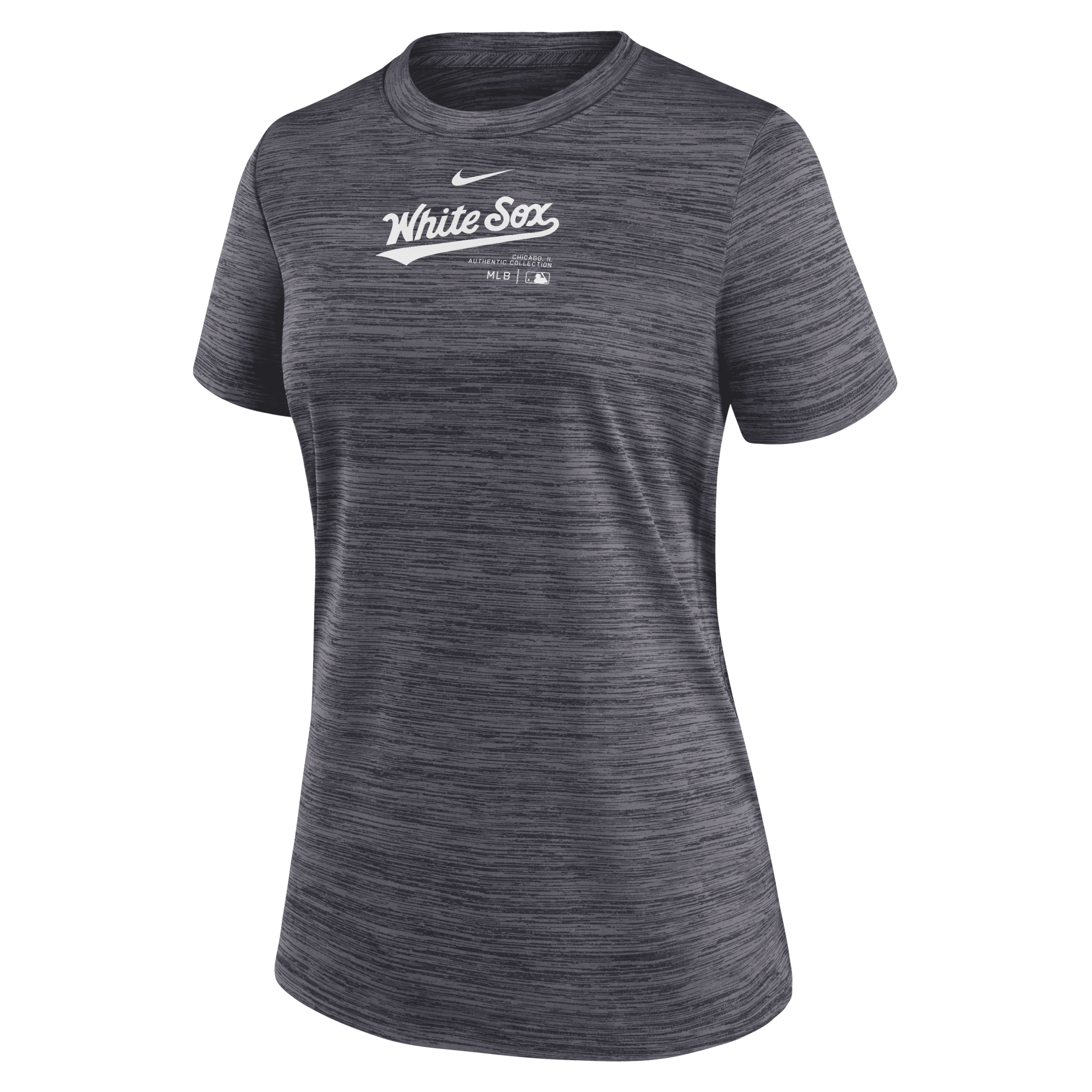 Nike Chicago White Sox Authentic Collection Practice Velocity Women's Dri-fit Mlb T-shirt In Black