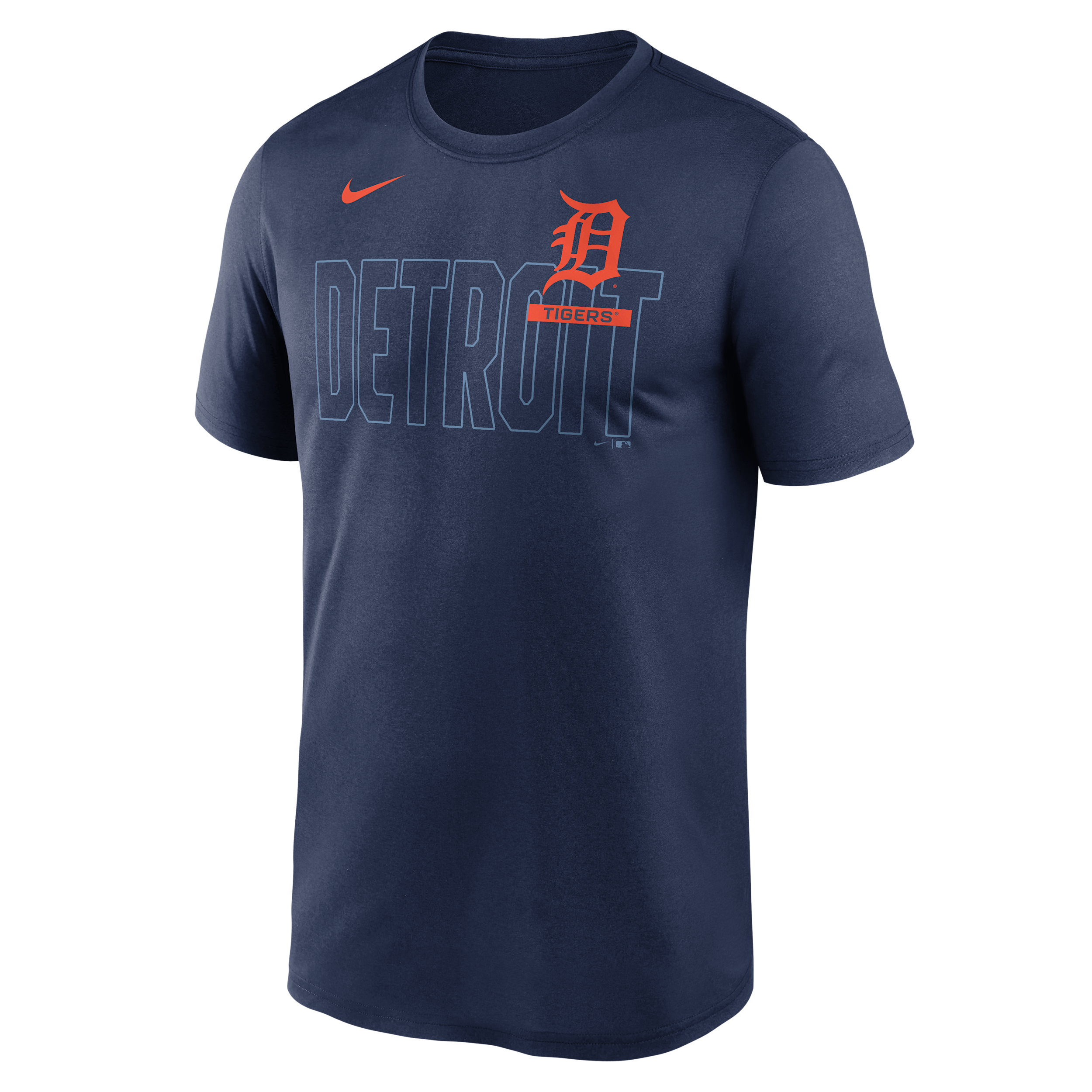 Detroit Tigers Knockout Team Legend Nike Men's Dri-FIT MLB T-Shirt in Blue | NKGK44BDG-HMW